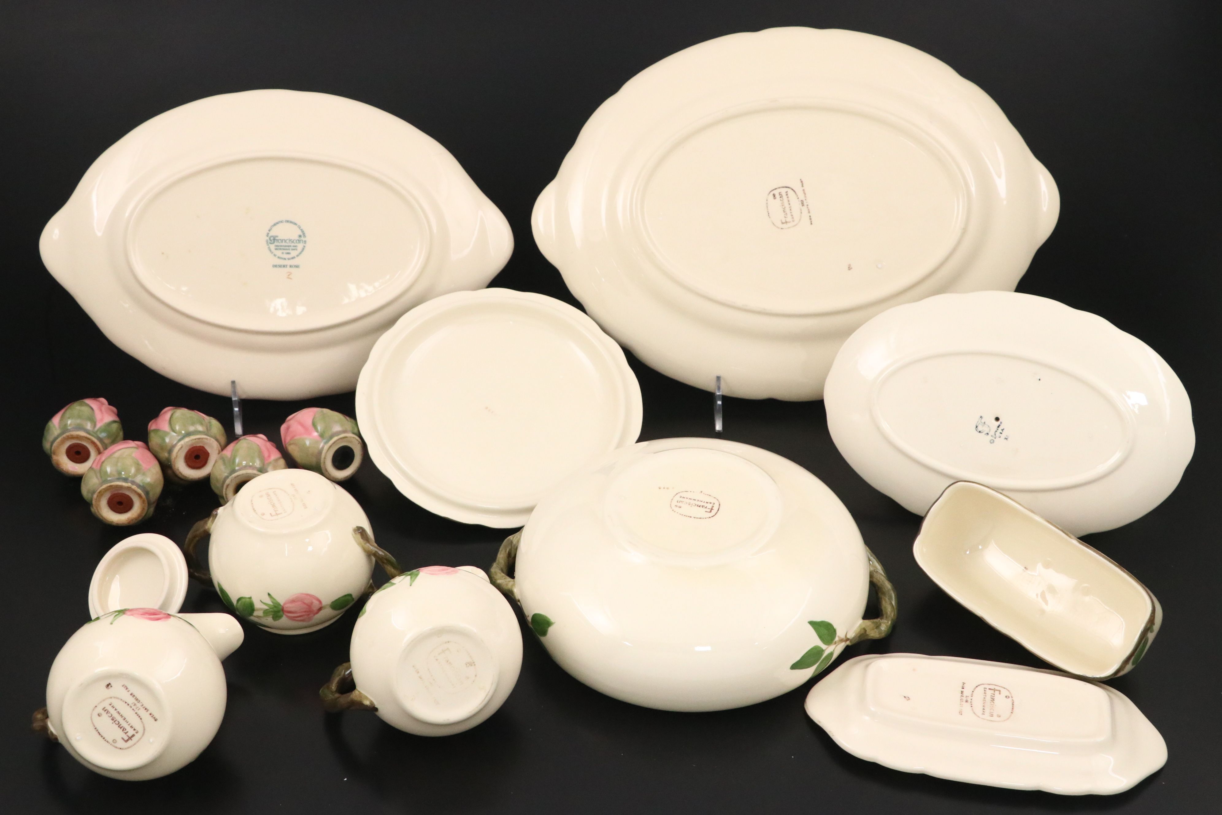 Franciscan "Desert Rose" Dinnerware and Serving Pieces, 1941–1984