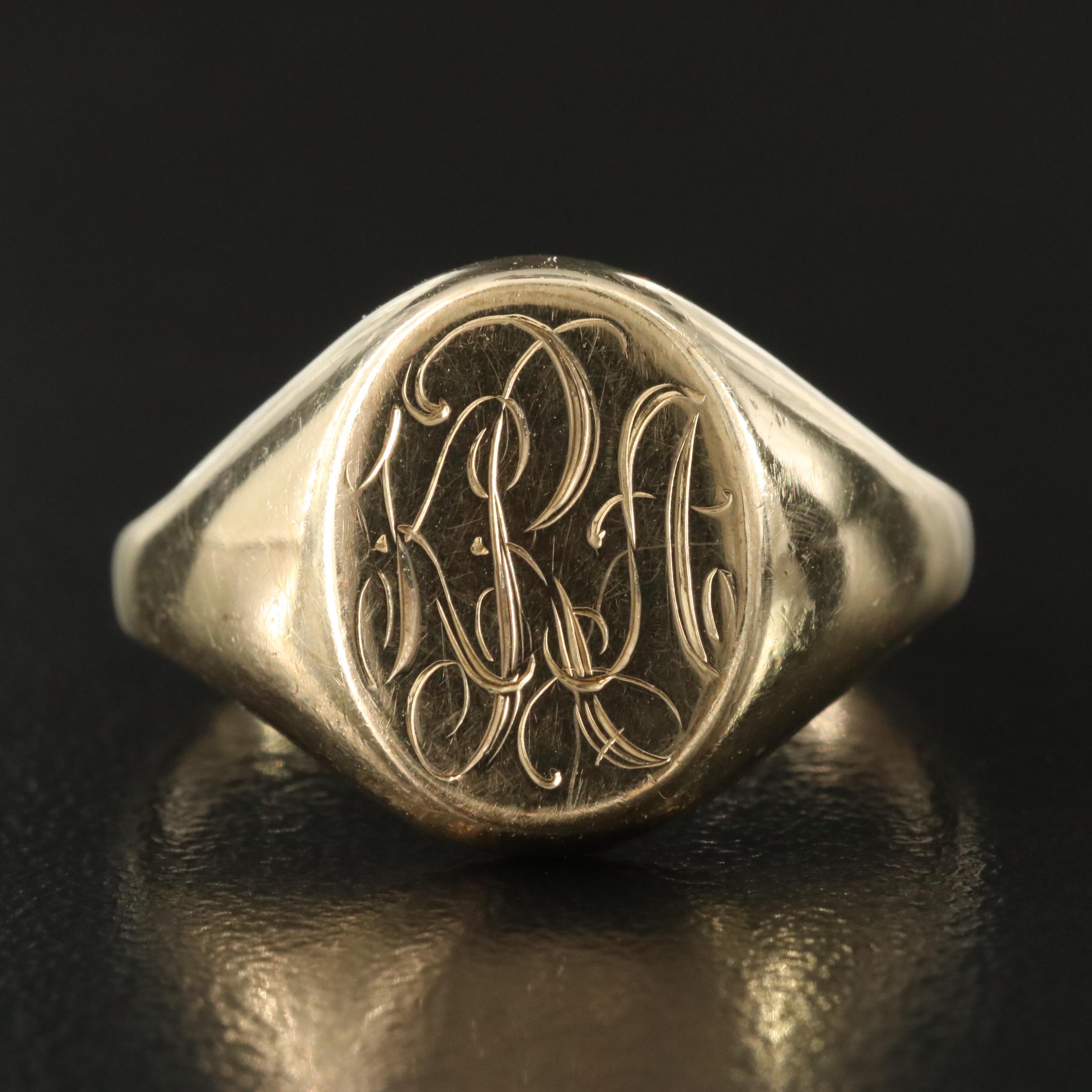 10K Signet Ring