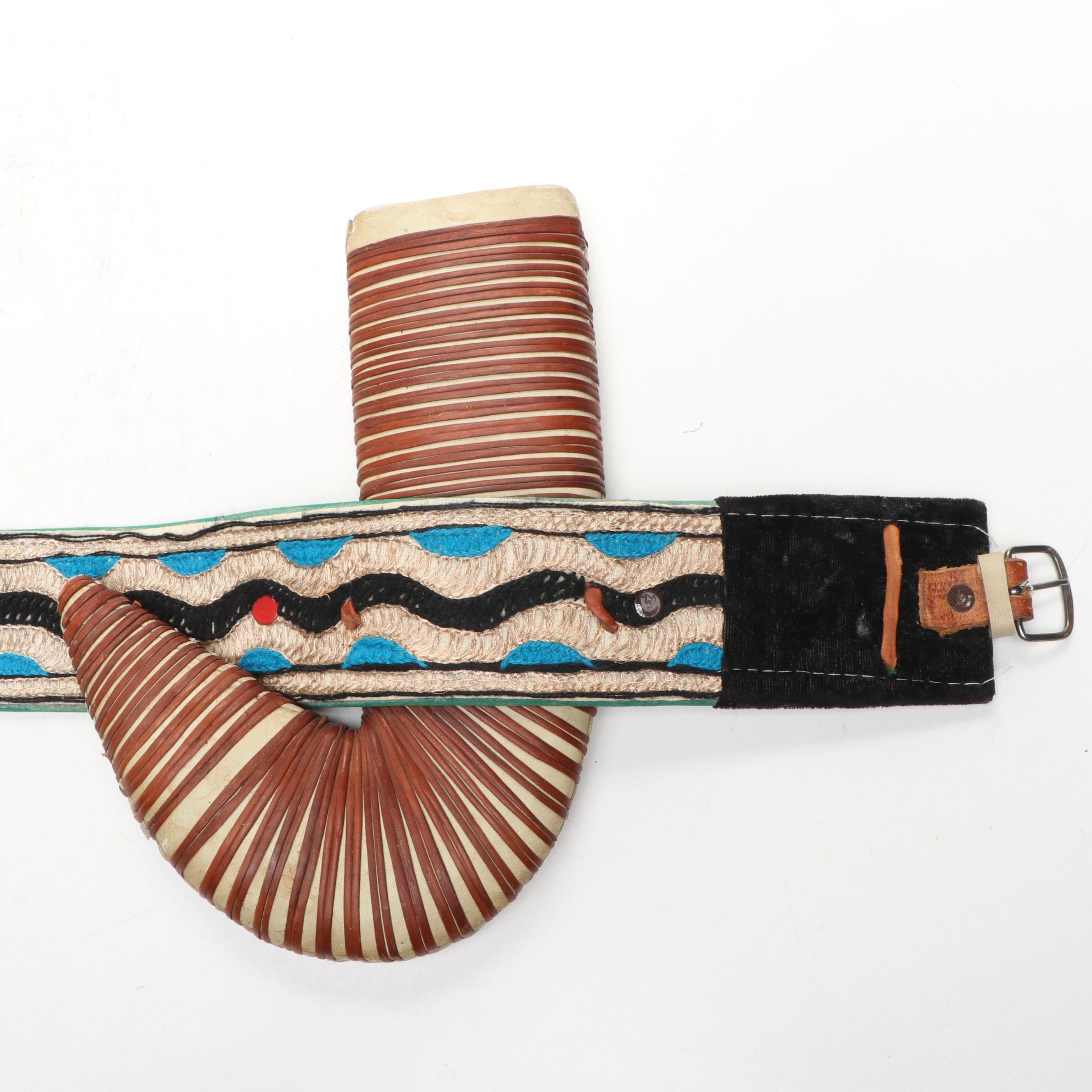 Middle Eastern Yemeni Jambiya Dagger with Belt