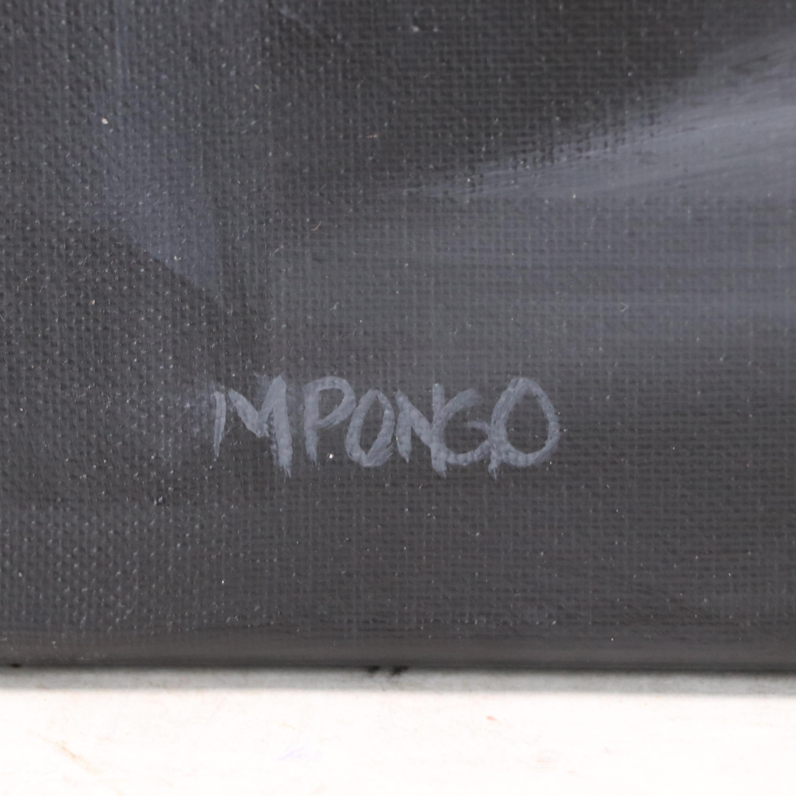 Milagros Pongo Abstract Mixed Media Painting "Minimalist," 21st Century