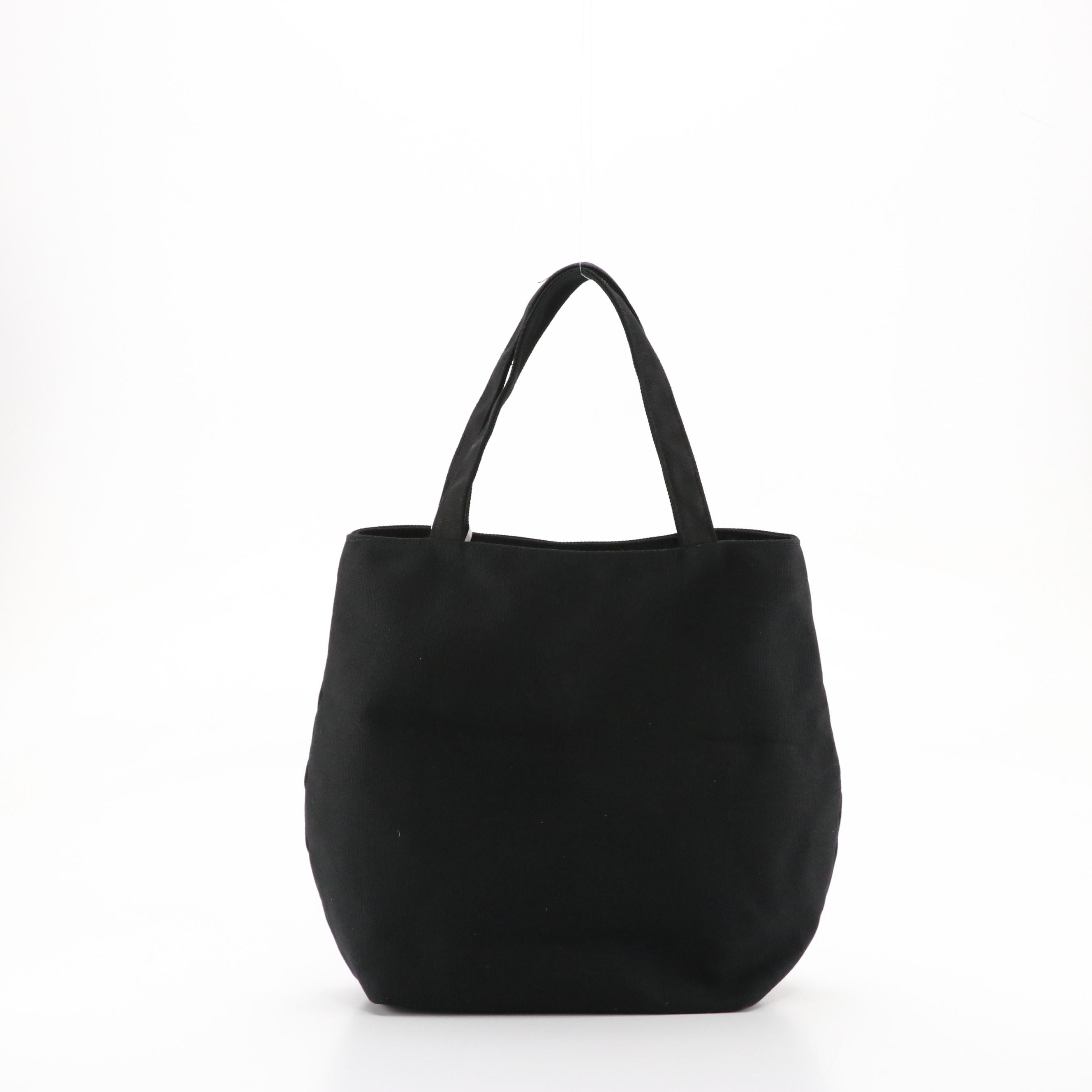 Chanel Promotional Black Canvas Tote Bag