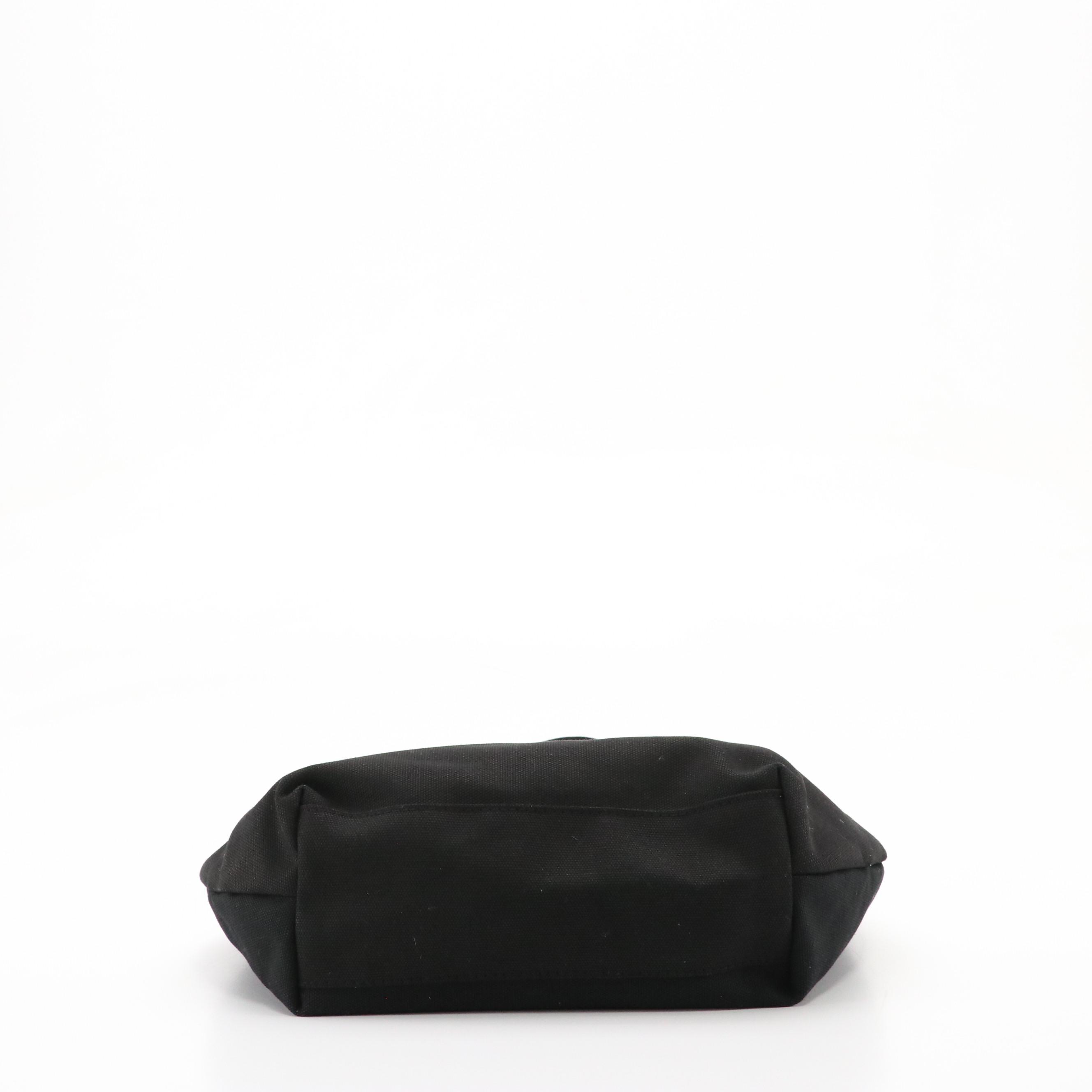 Chanel Promotional Black Canvas Tote Bag