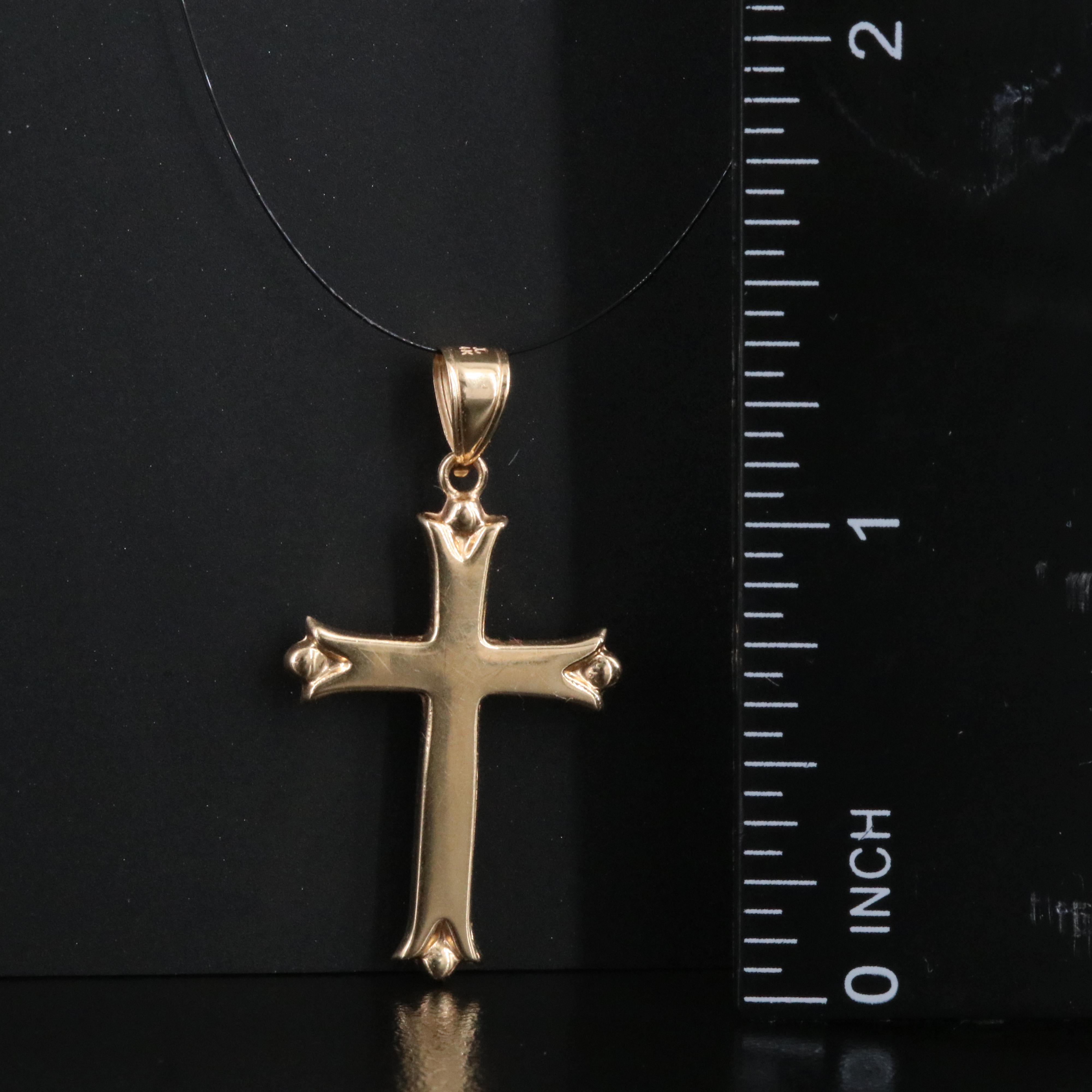 14K Cross Pendant