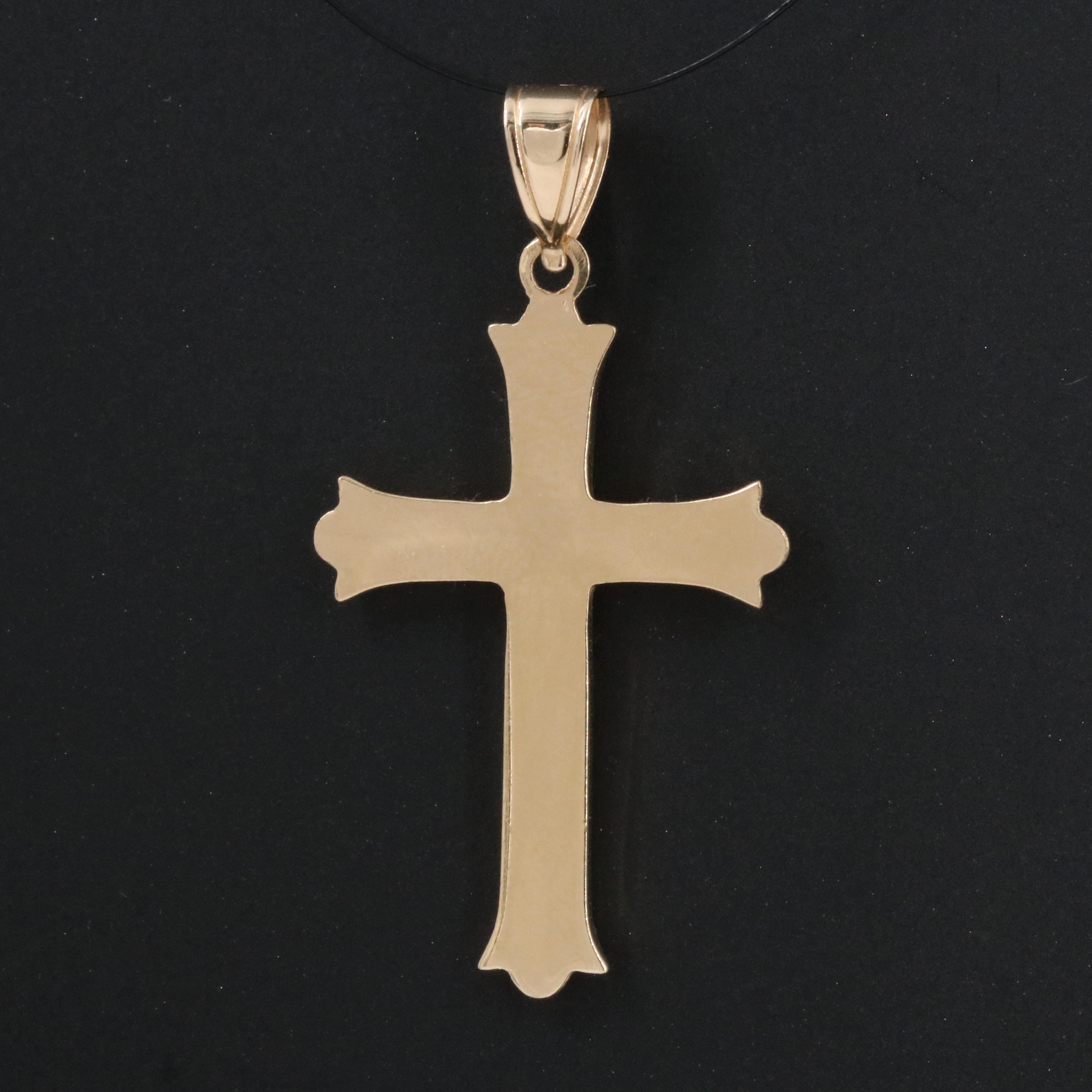 14K Cross Pendant