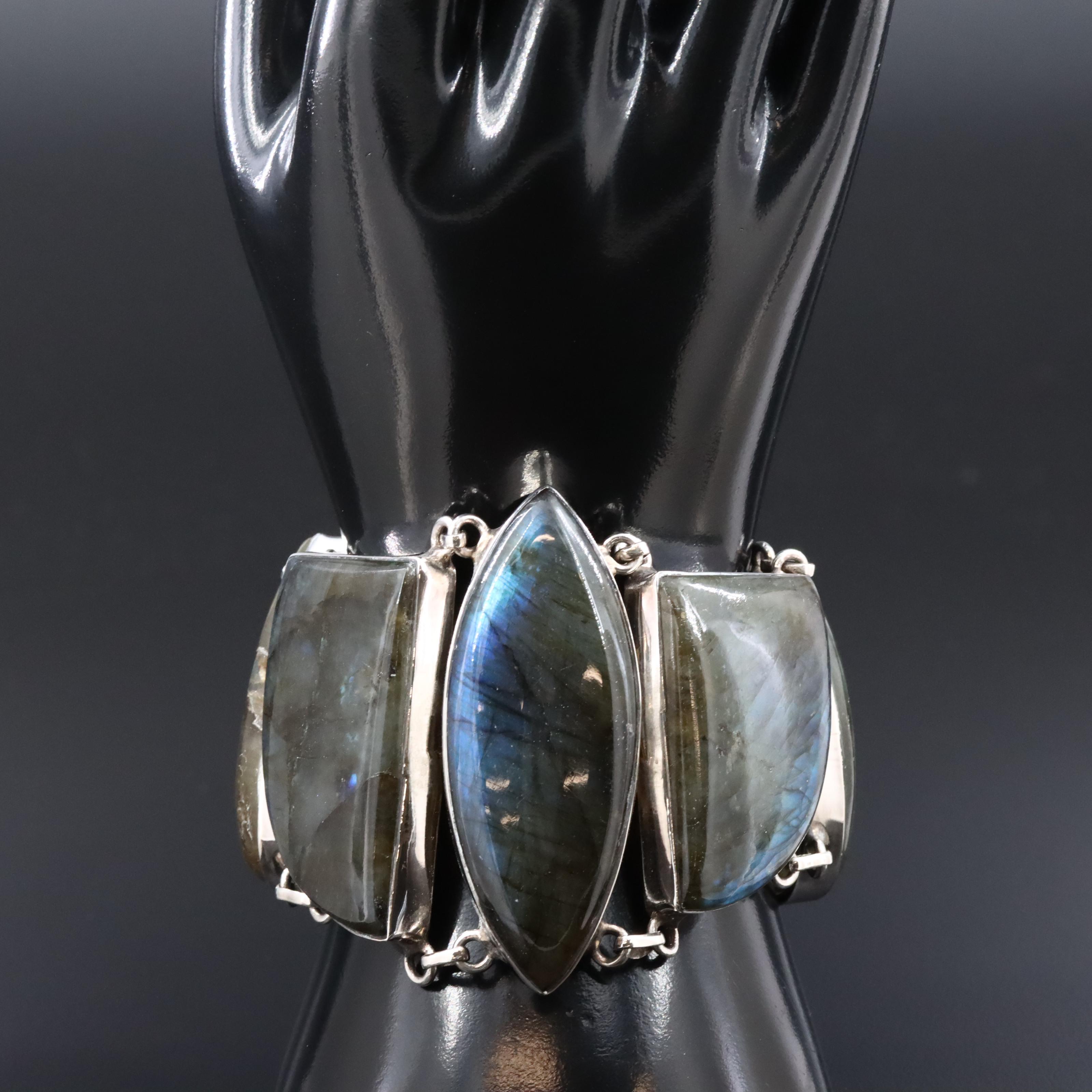 Sterling Labradorite Bracelet