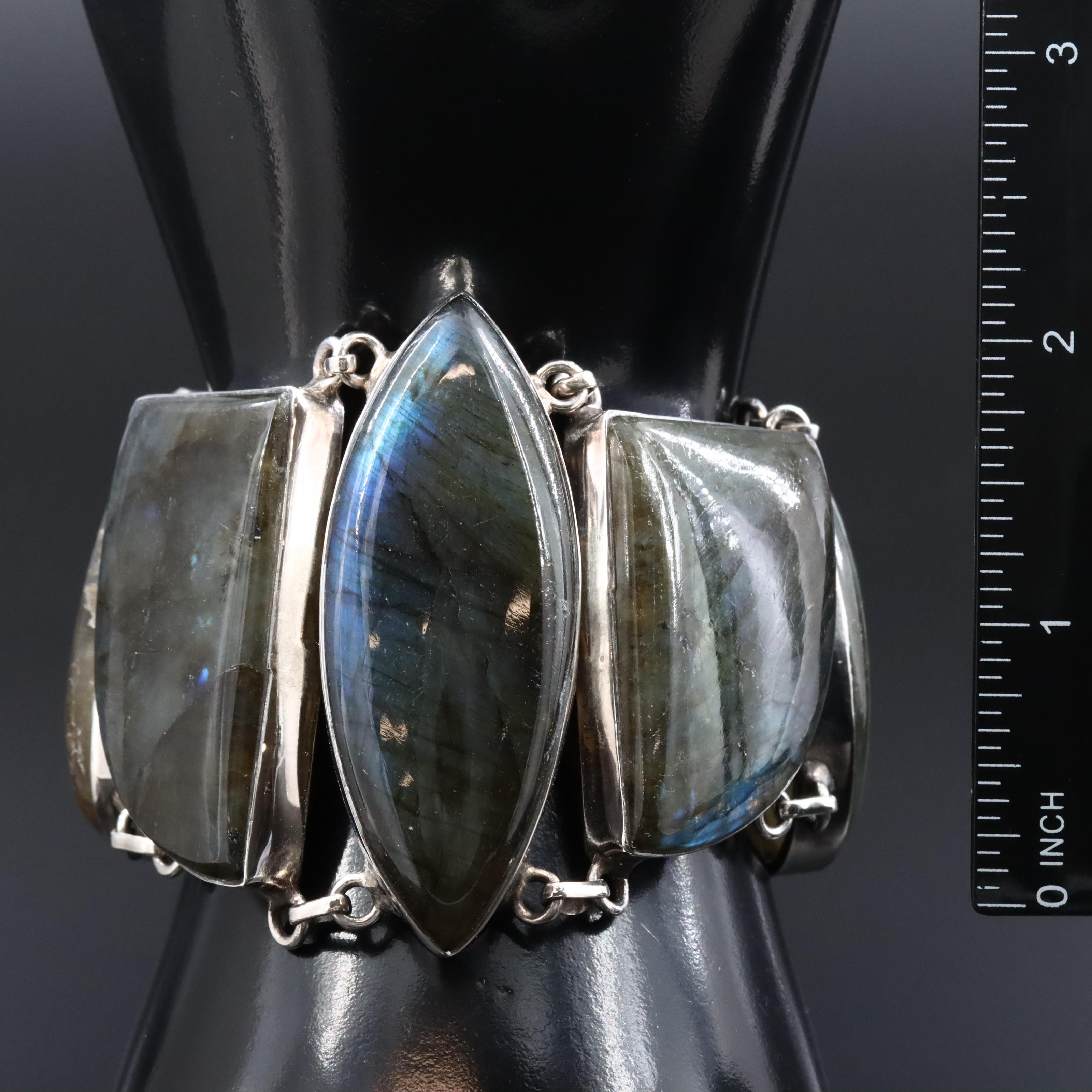 Sterling Labradorite Bracelet