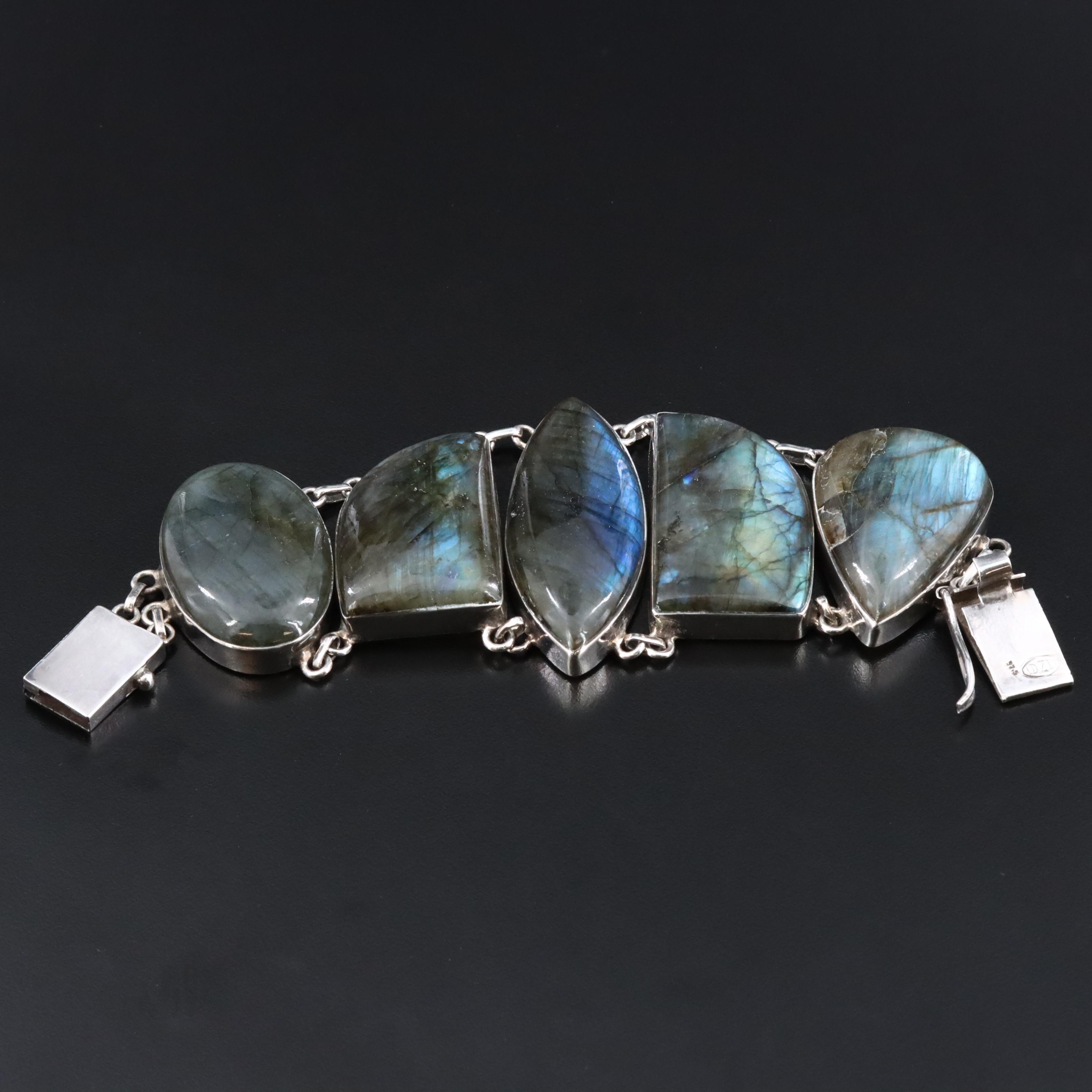 Sterling Labradorite Bracelet