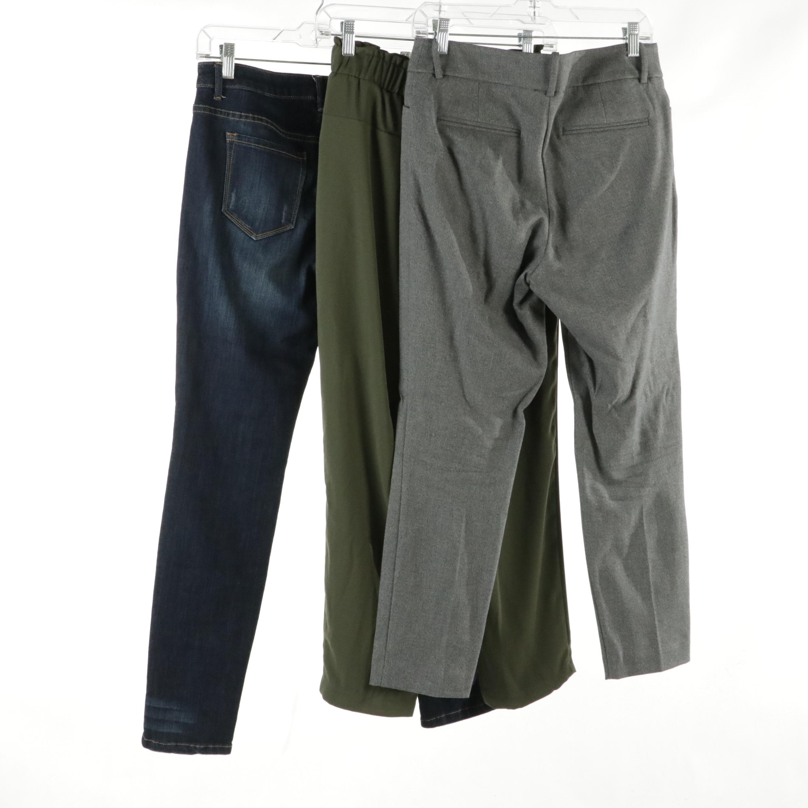 Simply Vera Wang Skinny Mid-Rise Jeans, A New Day Dress Pants and Olive Trousers