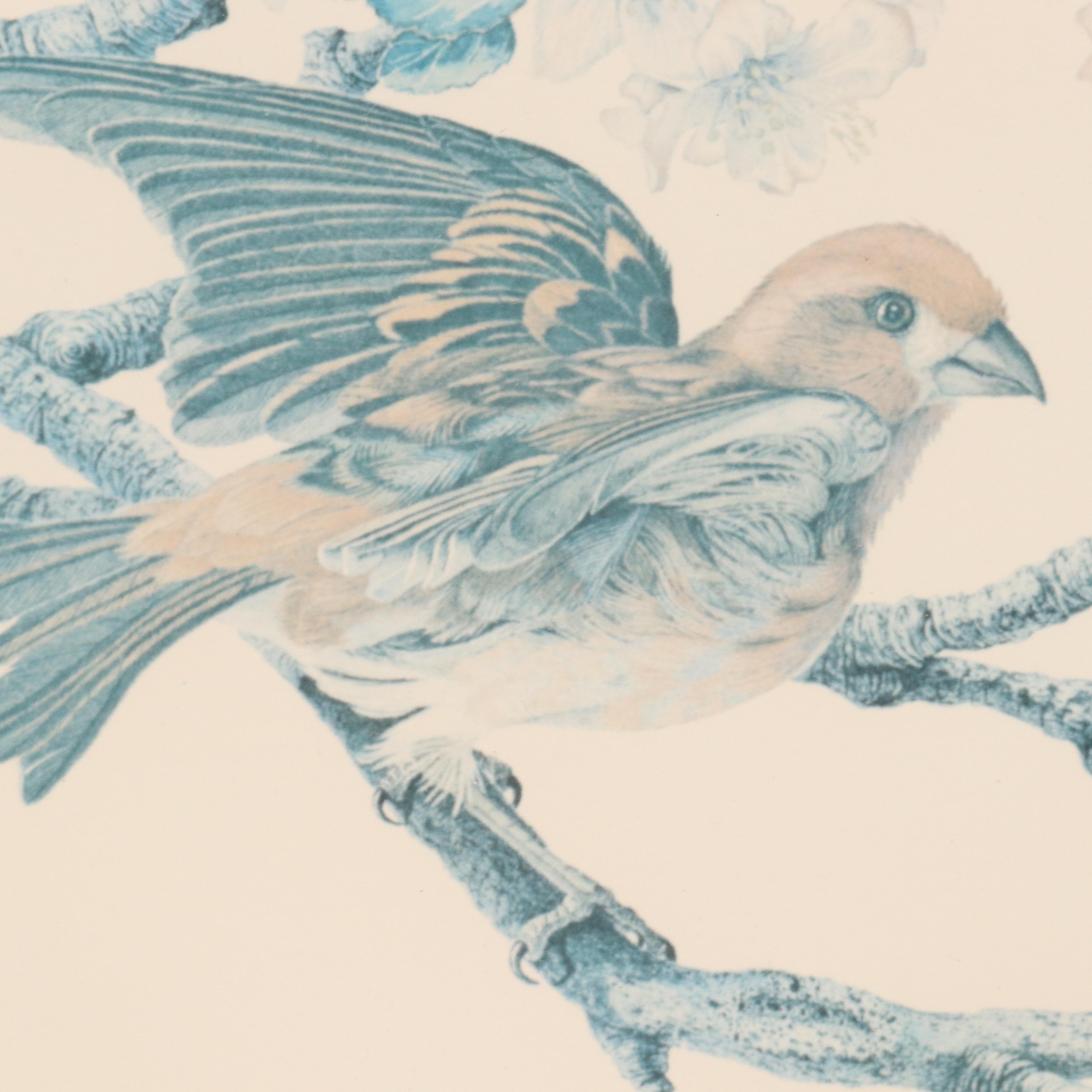 Sallie Ellington Middleton Offset Lithograph "Purple Finch," 1973
