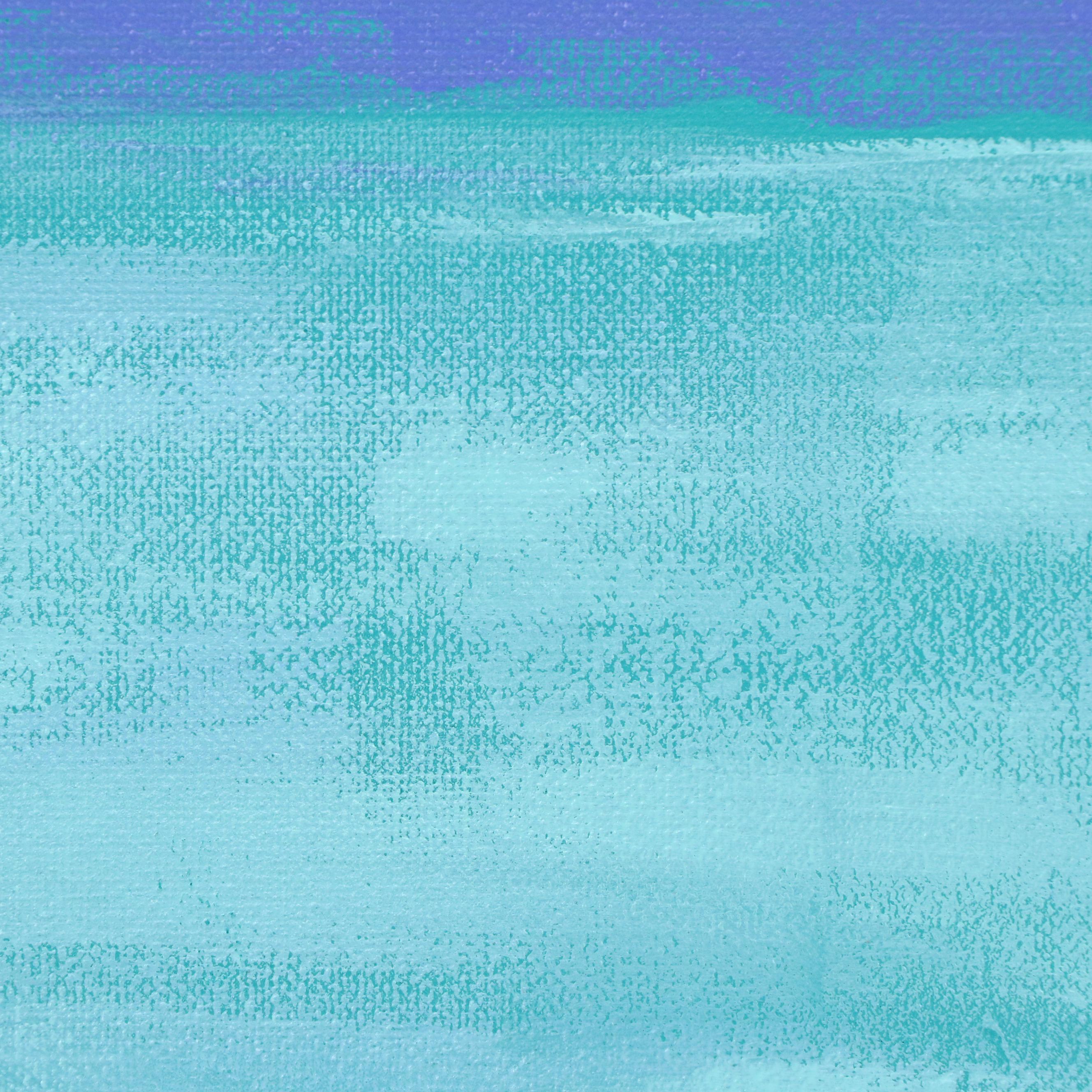 Joshua Ramsey Stylized Western Landscape Acrylic Painting "Desert Moonscape"