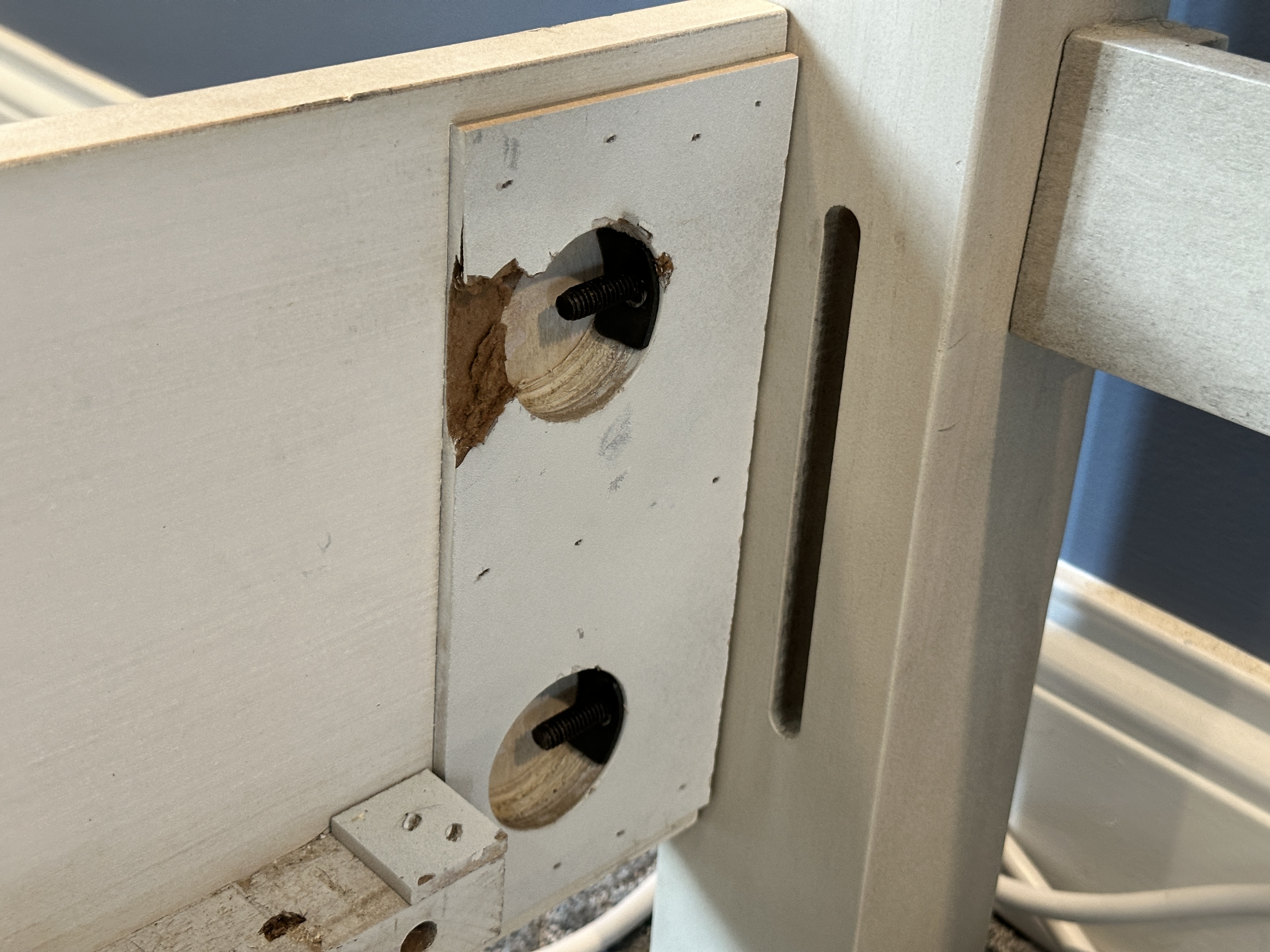 Contemporary Bed Suite Including King Size Bed Frame and Nightstands