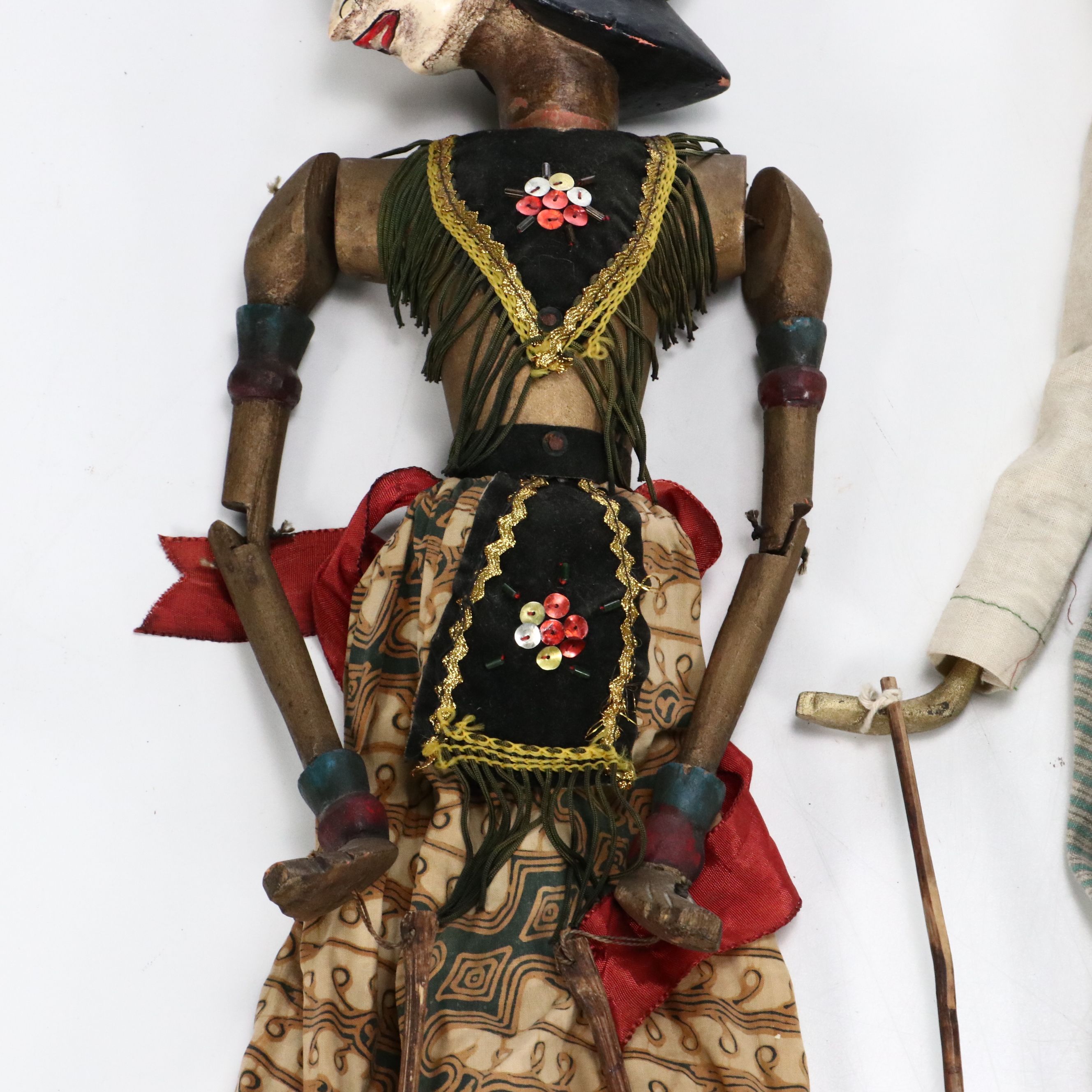 Antique Indonesian Wayang Golek Rod Puppets