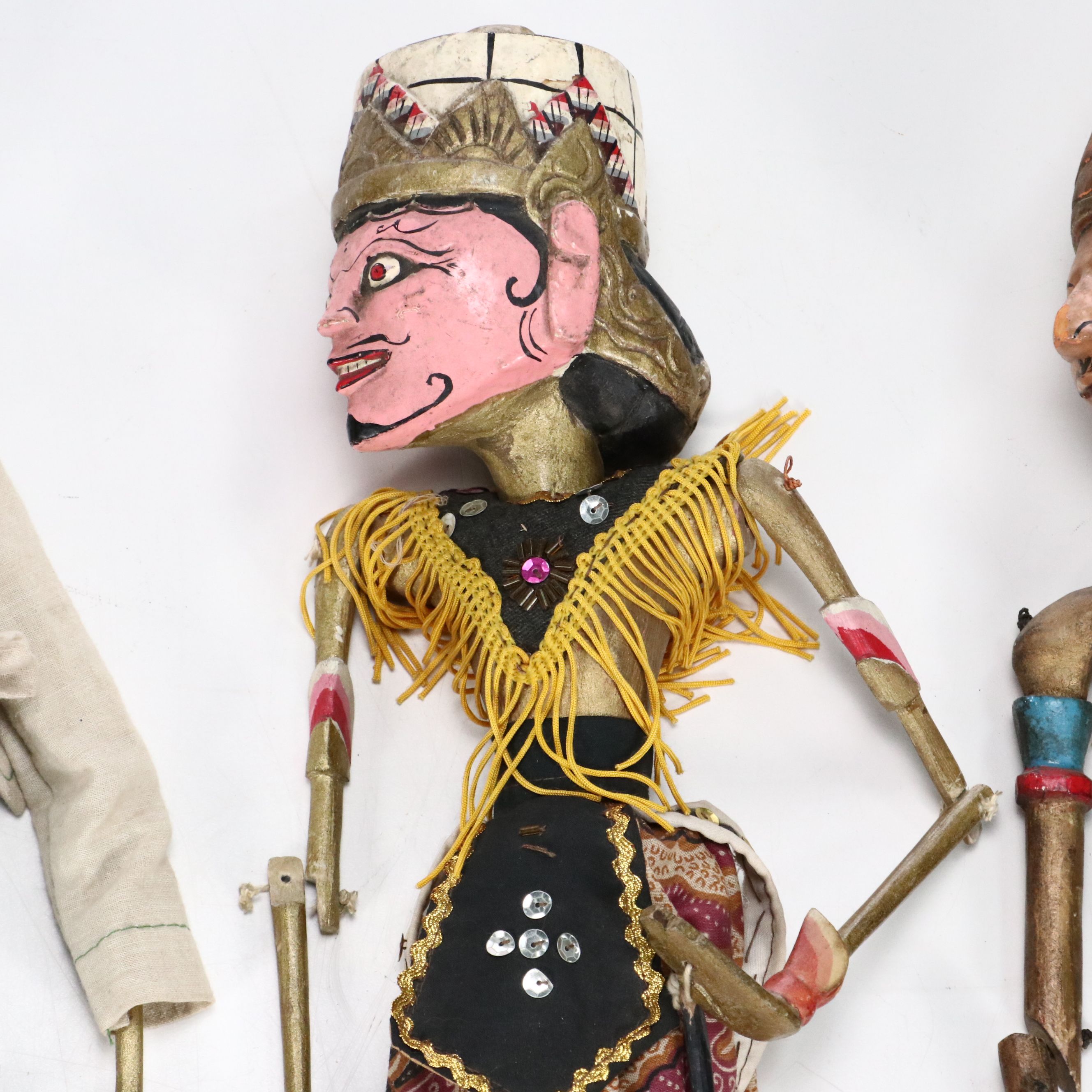 Antique Indonesian Wayang Golek Rod Puppets