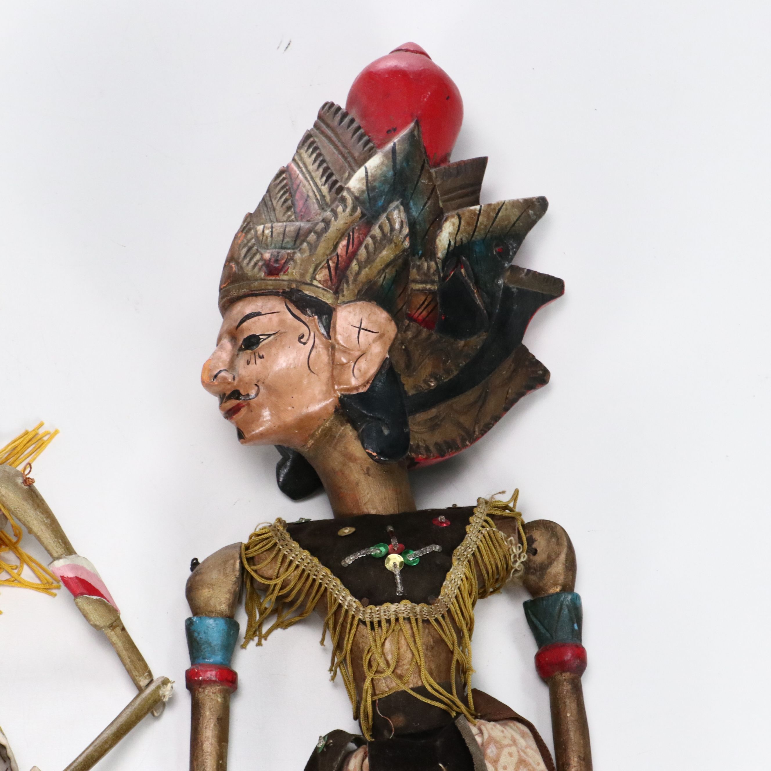 Antique Indonesian Wayang Golek Rod Puppets
