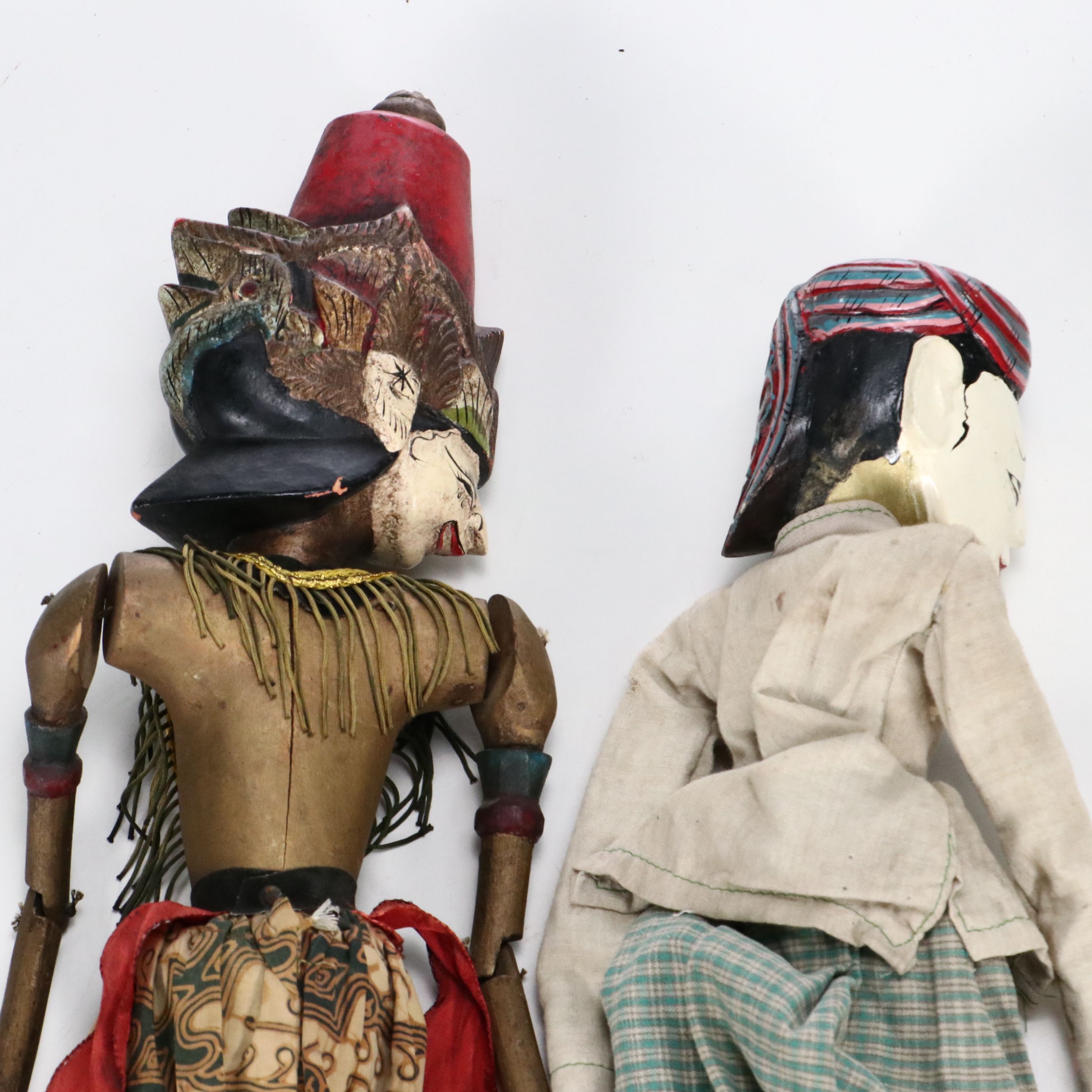 Antique Indonesian Wayang Golek Rod Puppets