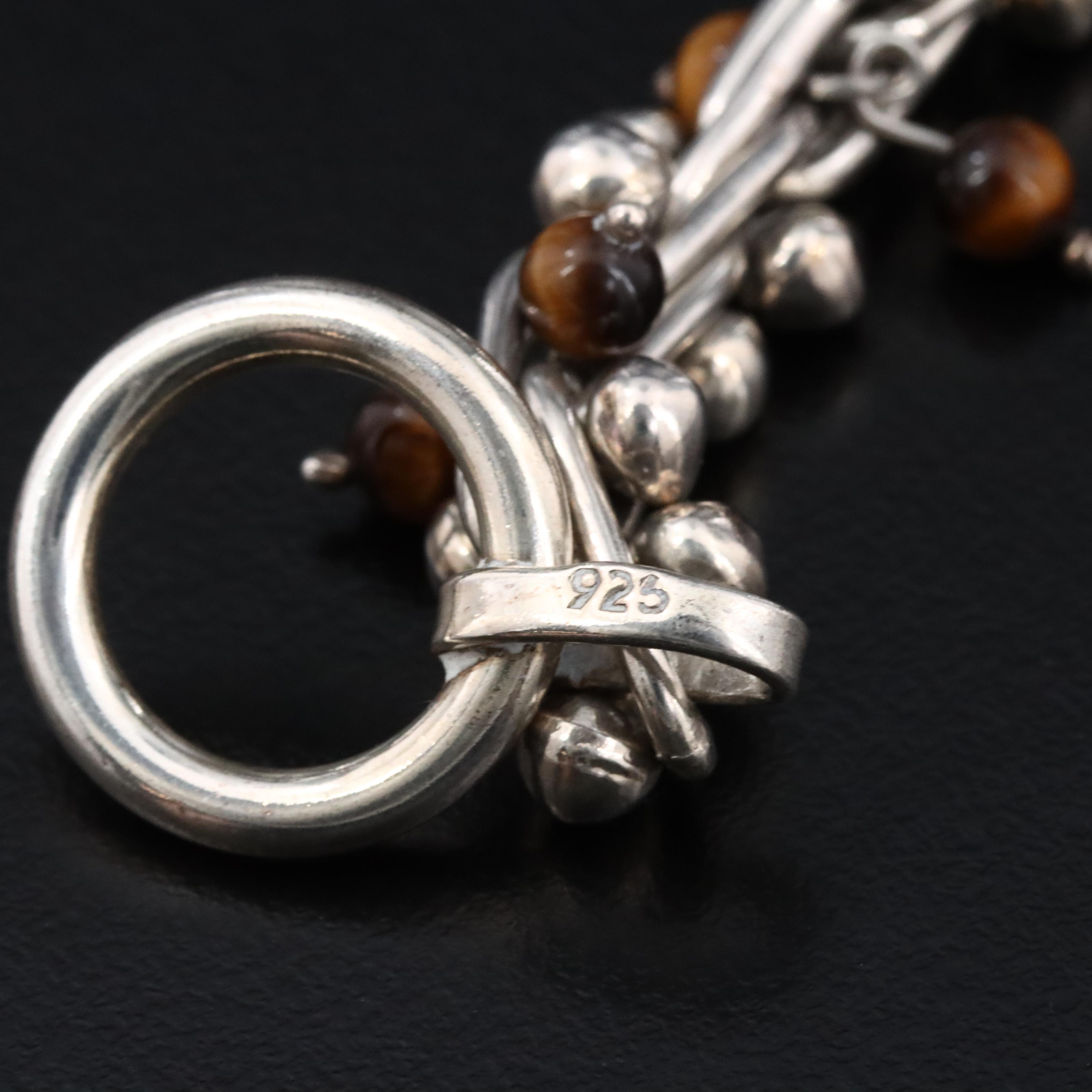 Sterling Tiger's Eye Bracelet