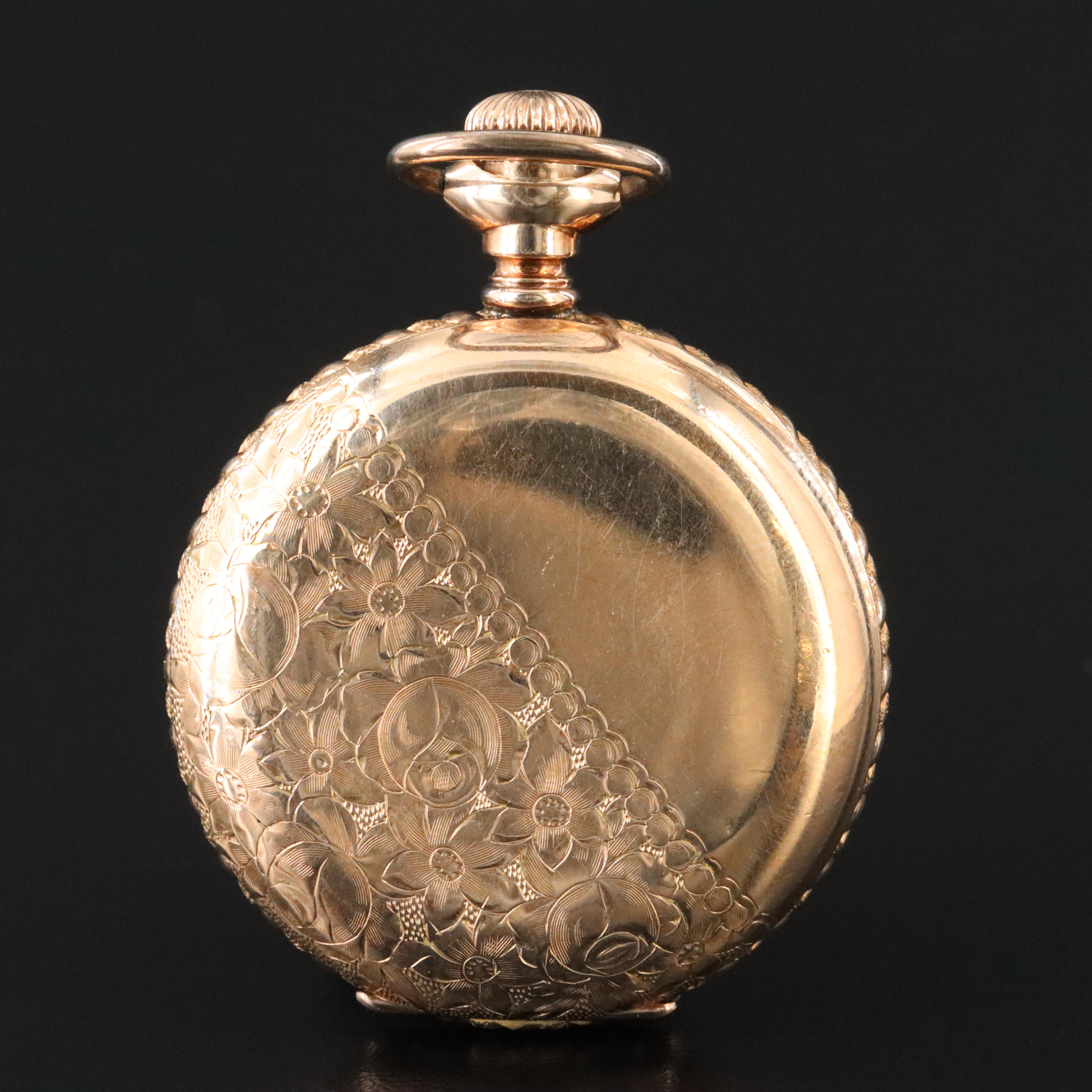 1898 Elgin Gold Filled Hunting Case Pocket Watch