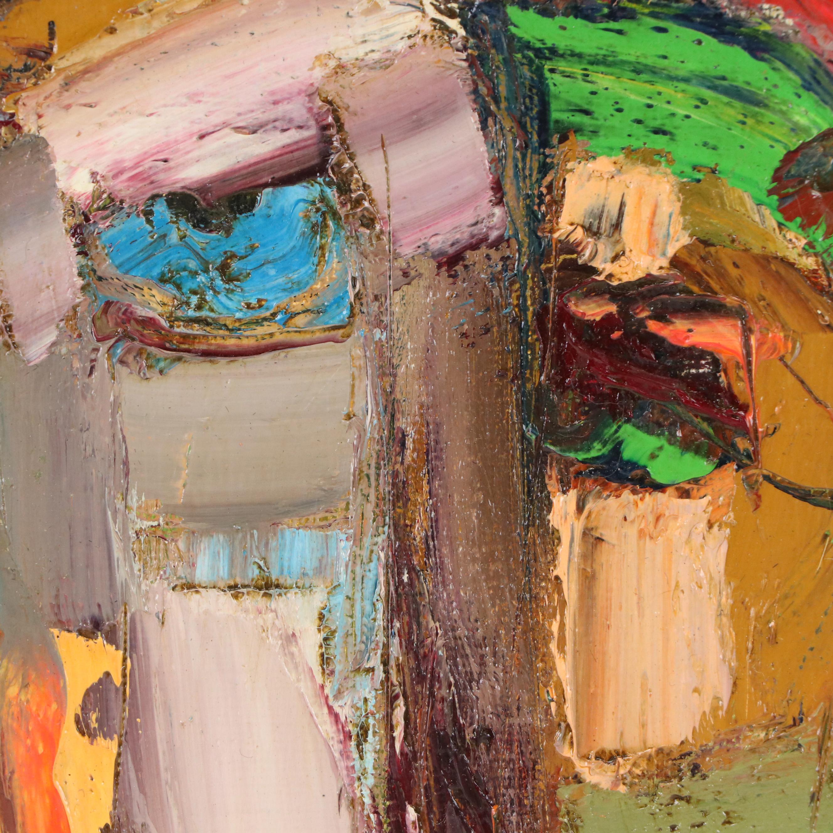 Anastasiya Kimachenko Abstract Portrait Oil Painting, 21st Century