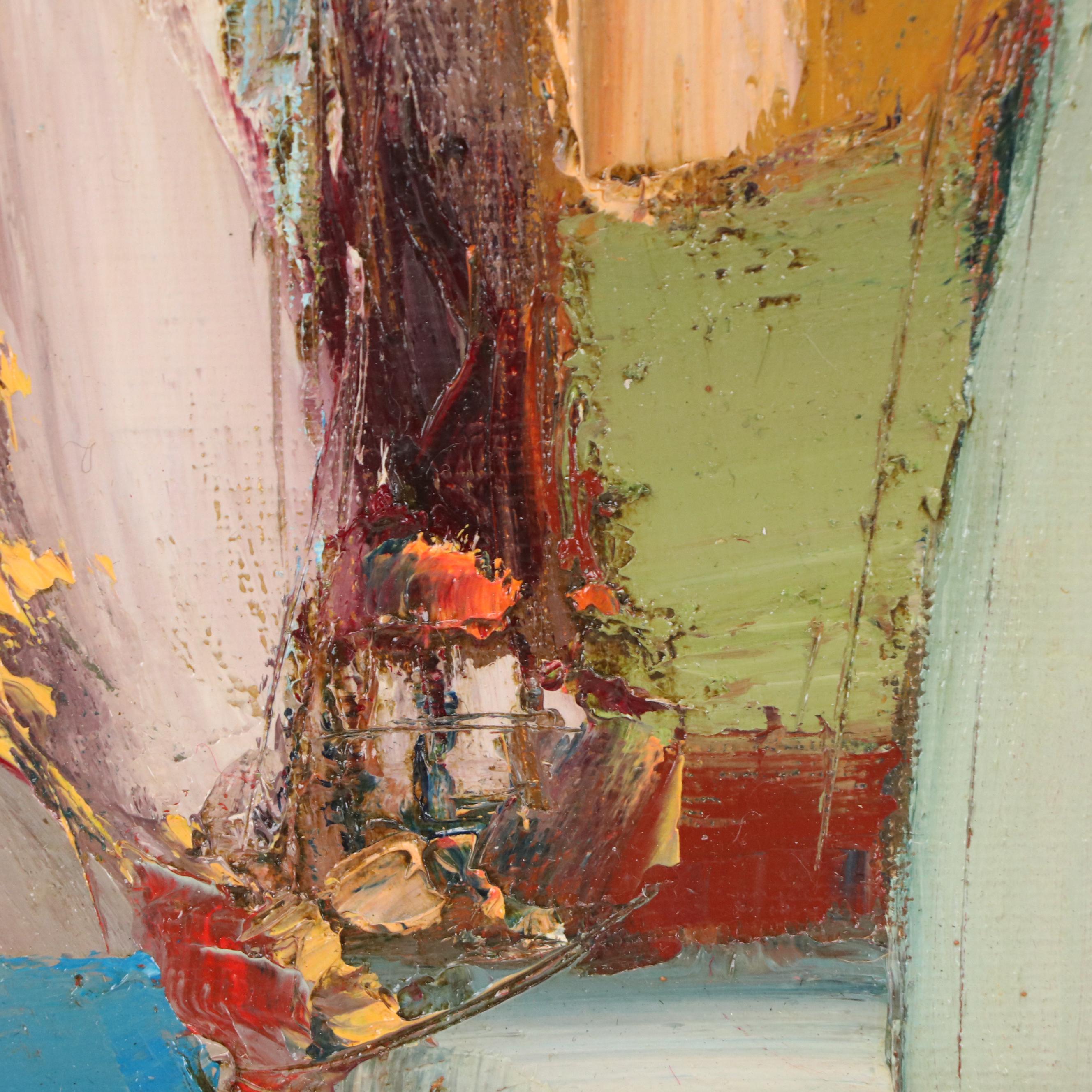 Anastasiya Kimachenko Abstract Portrait Oil Painting, 21st Century