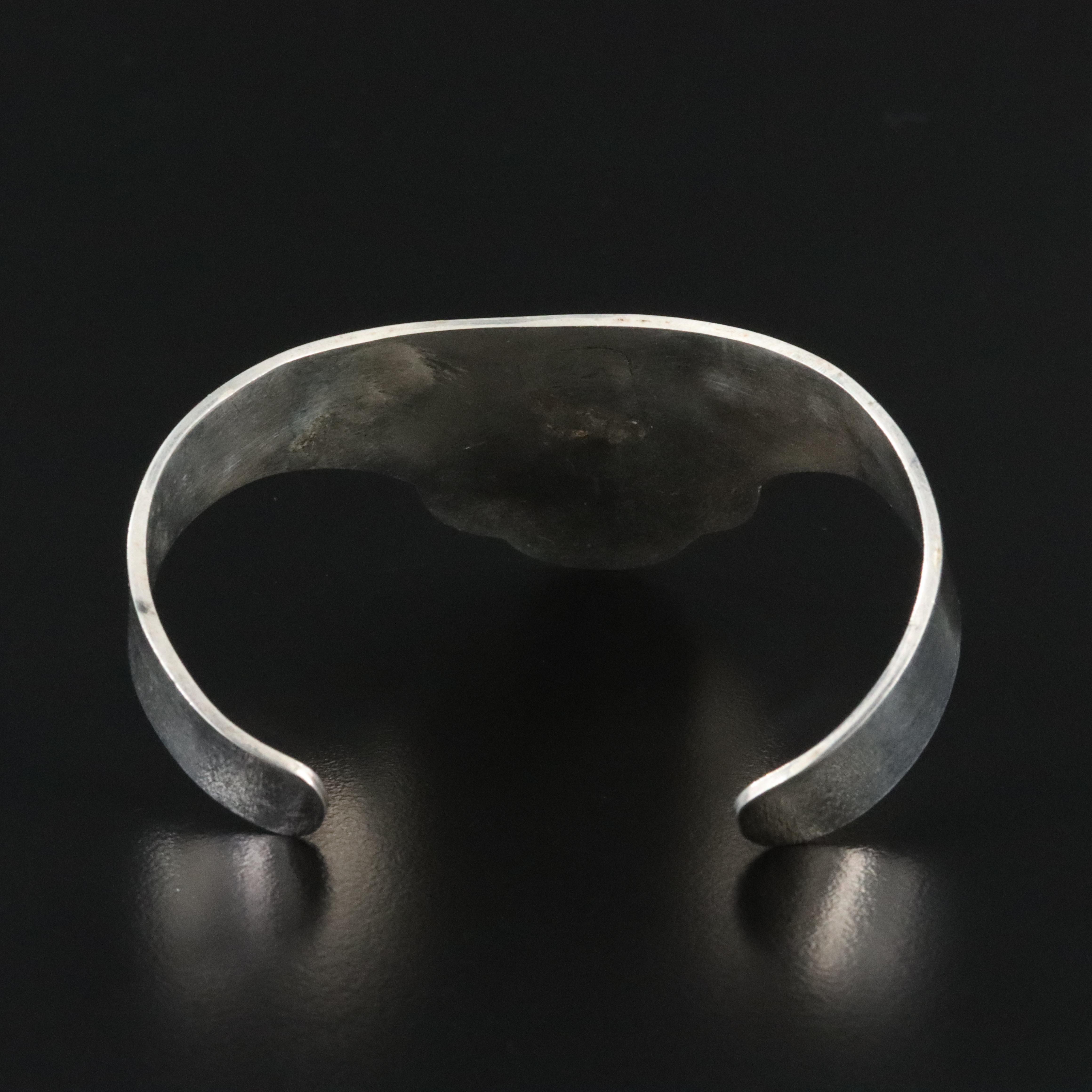 Mexican Style Stone Inlay Cuff