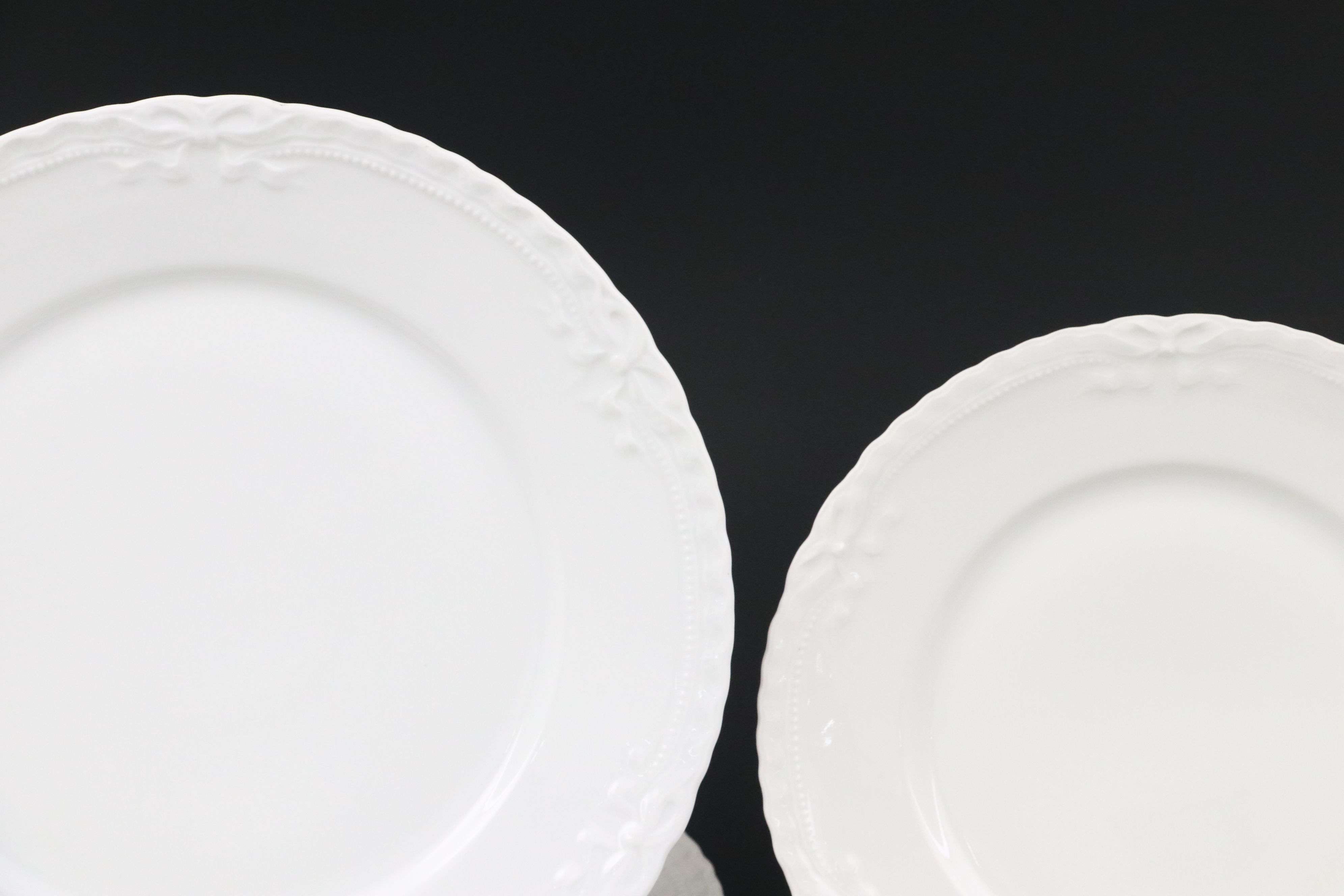 Haviland "Lamballe" White Porcelain Dinnerware