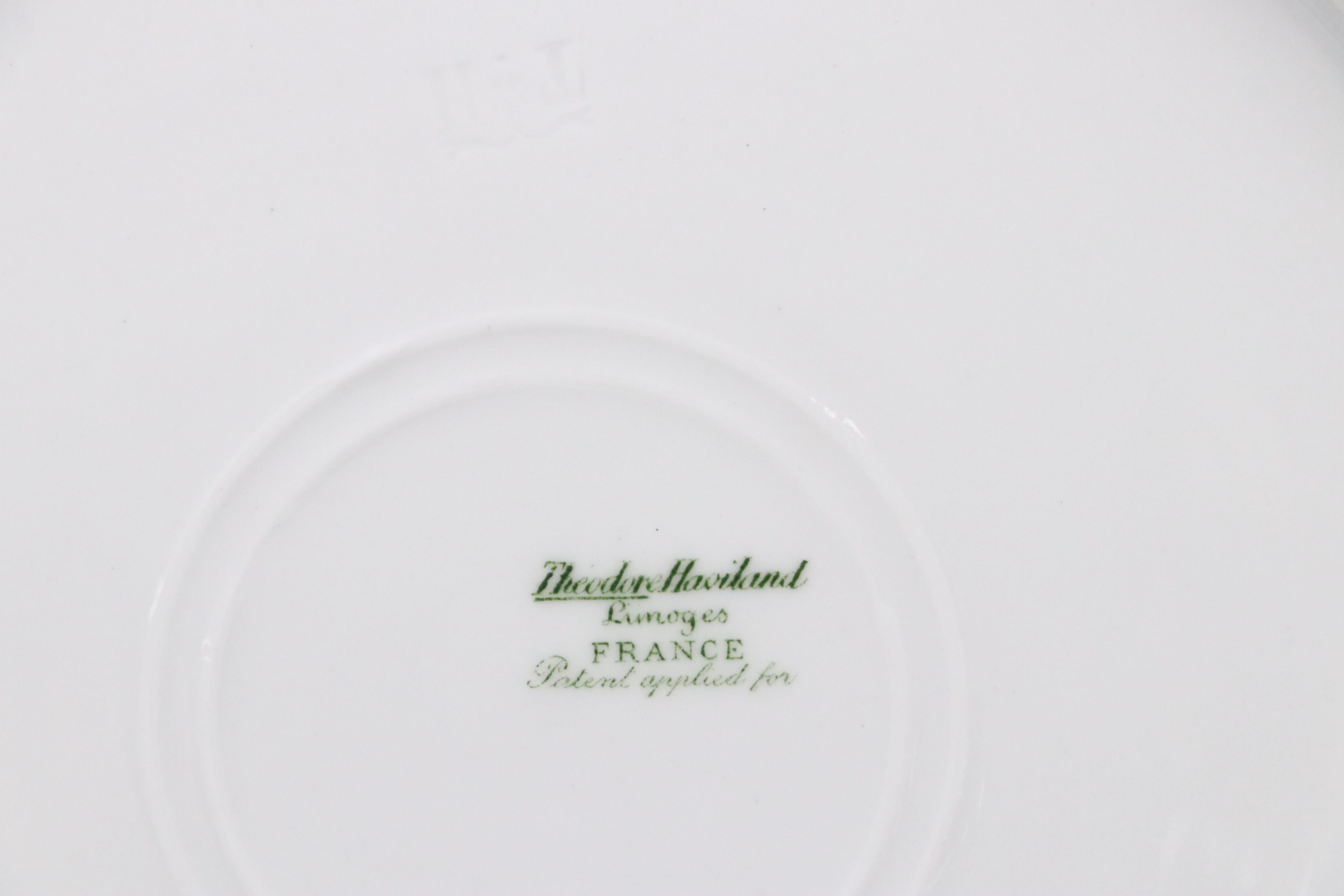 Haviland "Lamballe" White Porcelain Dinnerware
