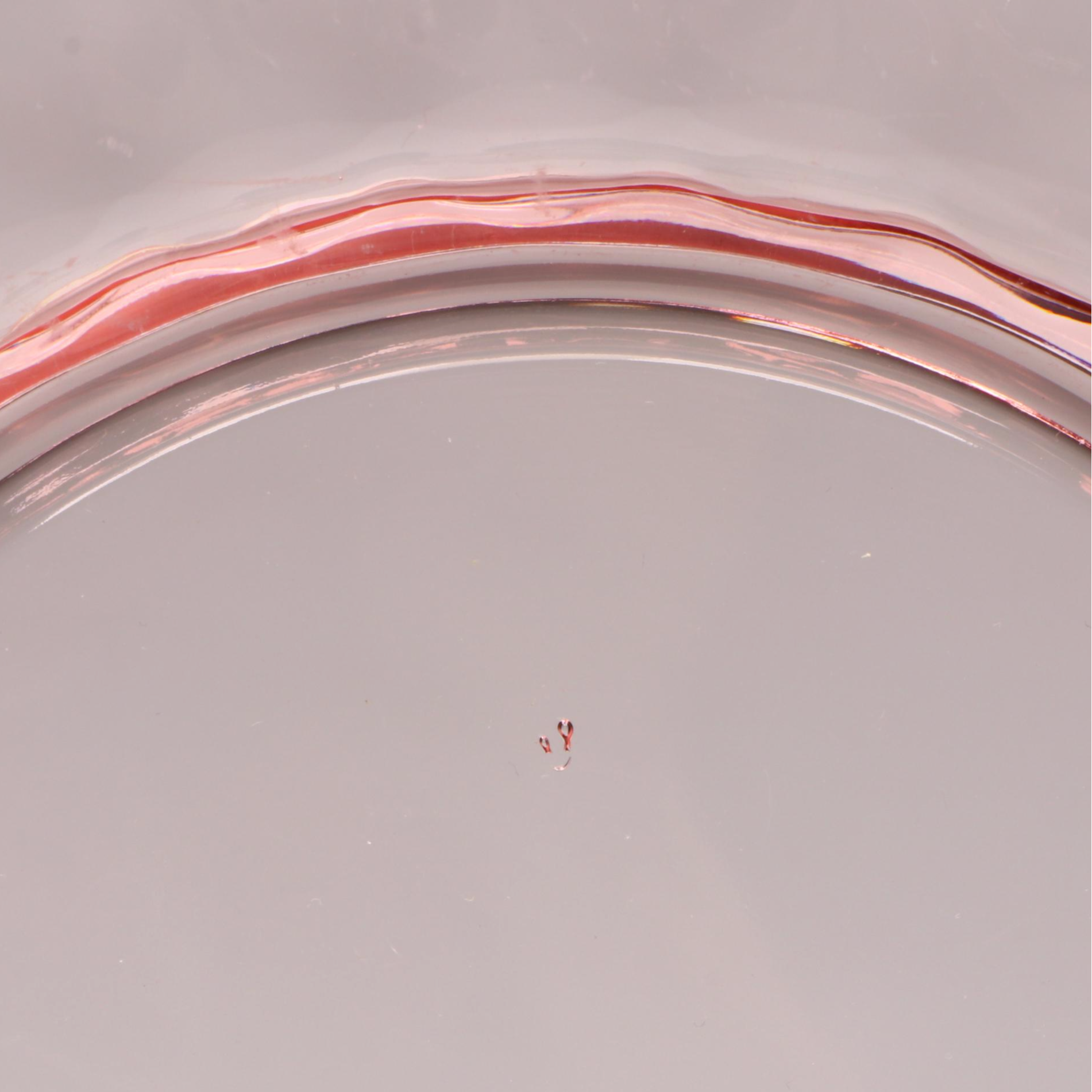 Jeanette Glass "Hex Optic" Pink Glass Luncheon Plates, 1928-1932