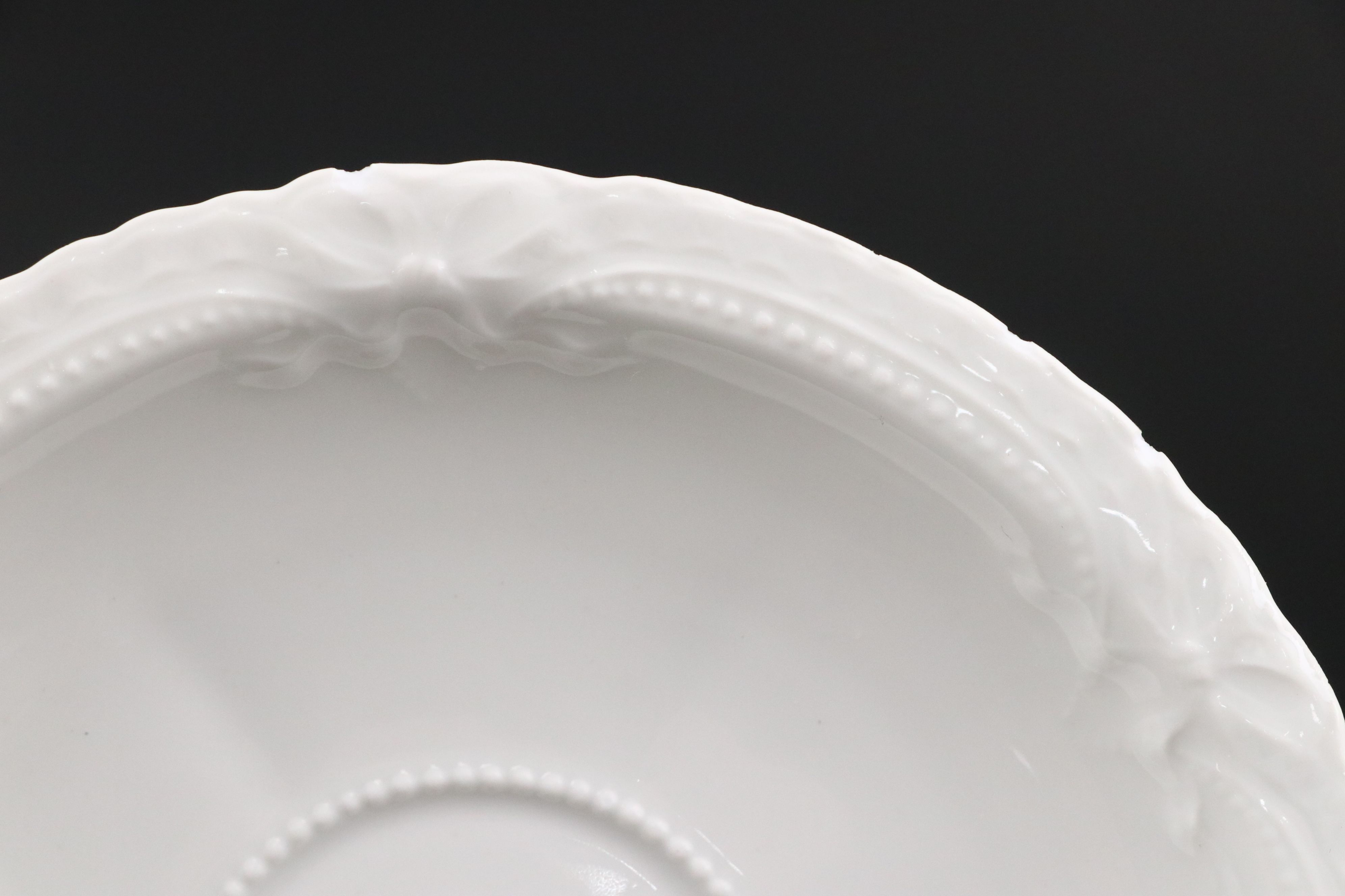 Haviland "Lamballe" White Porcelain Dinnerware