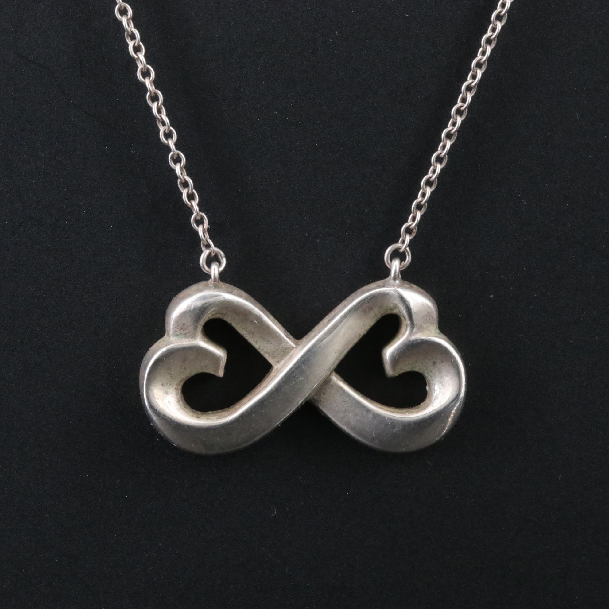 Paloma Picasso for Tiffany & Co. Sterling Double Heart Necklace