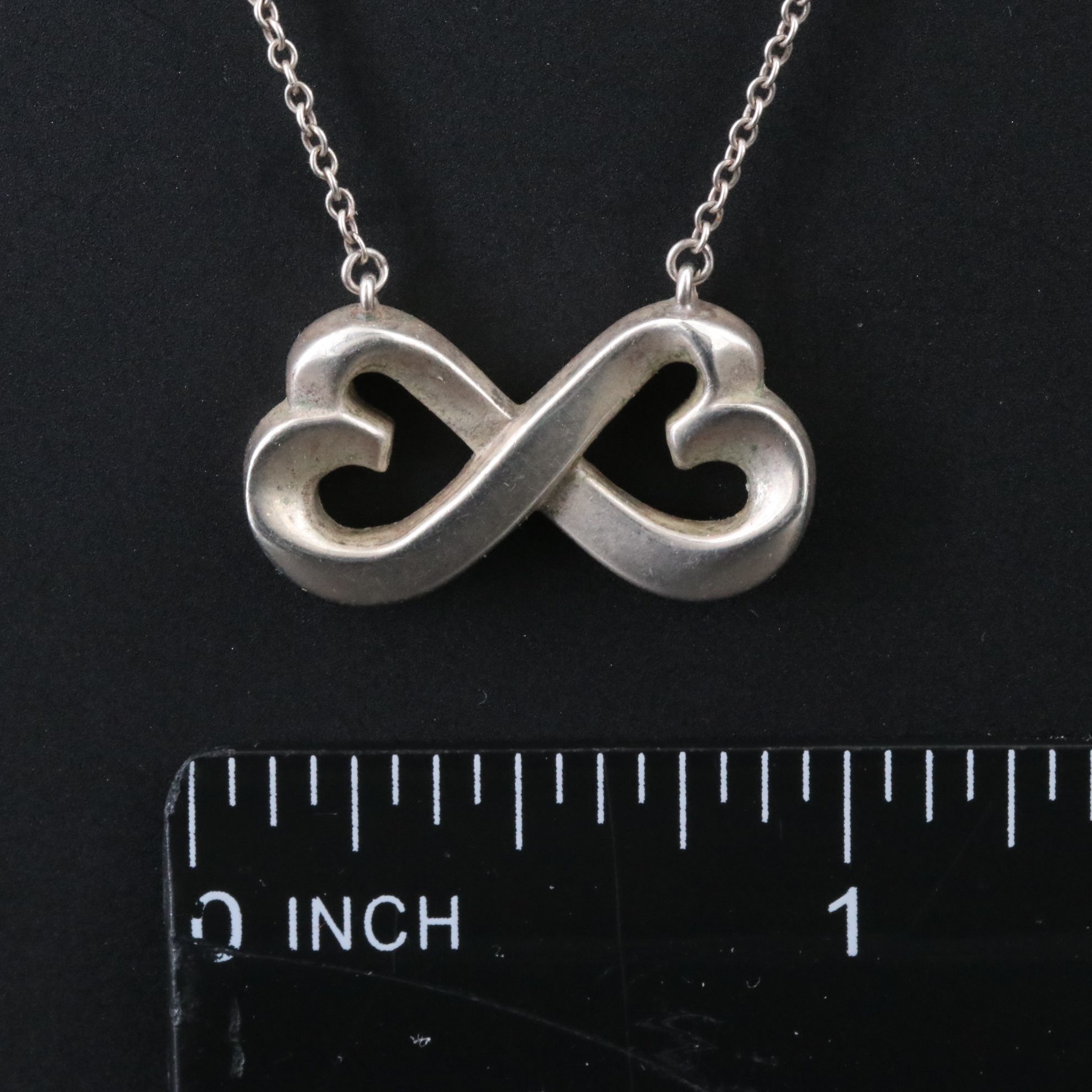 Paloma Picasso for Tiffany & Co. Sterling Double Heart Necklace