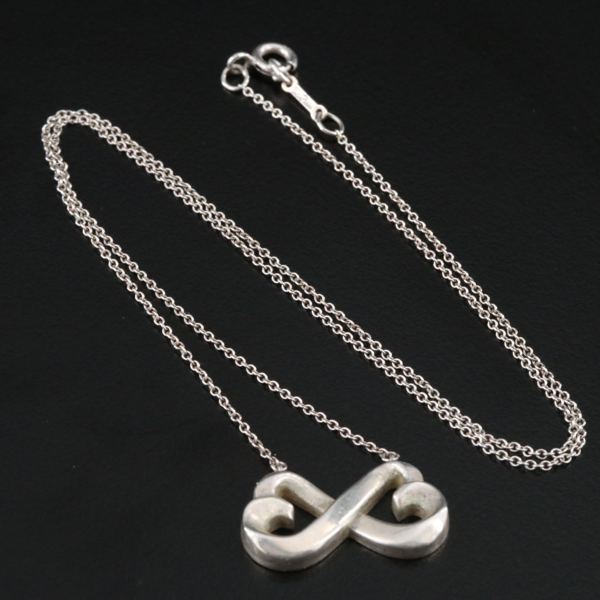 Paloma Picasso for Tiffany & Co. Sterling Double Heart Necklace