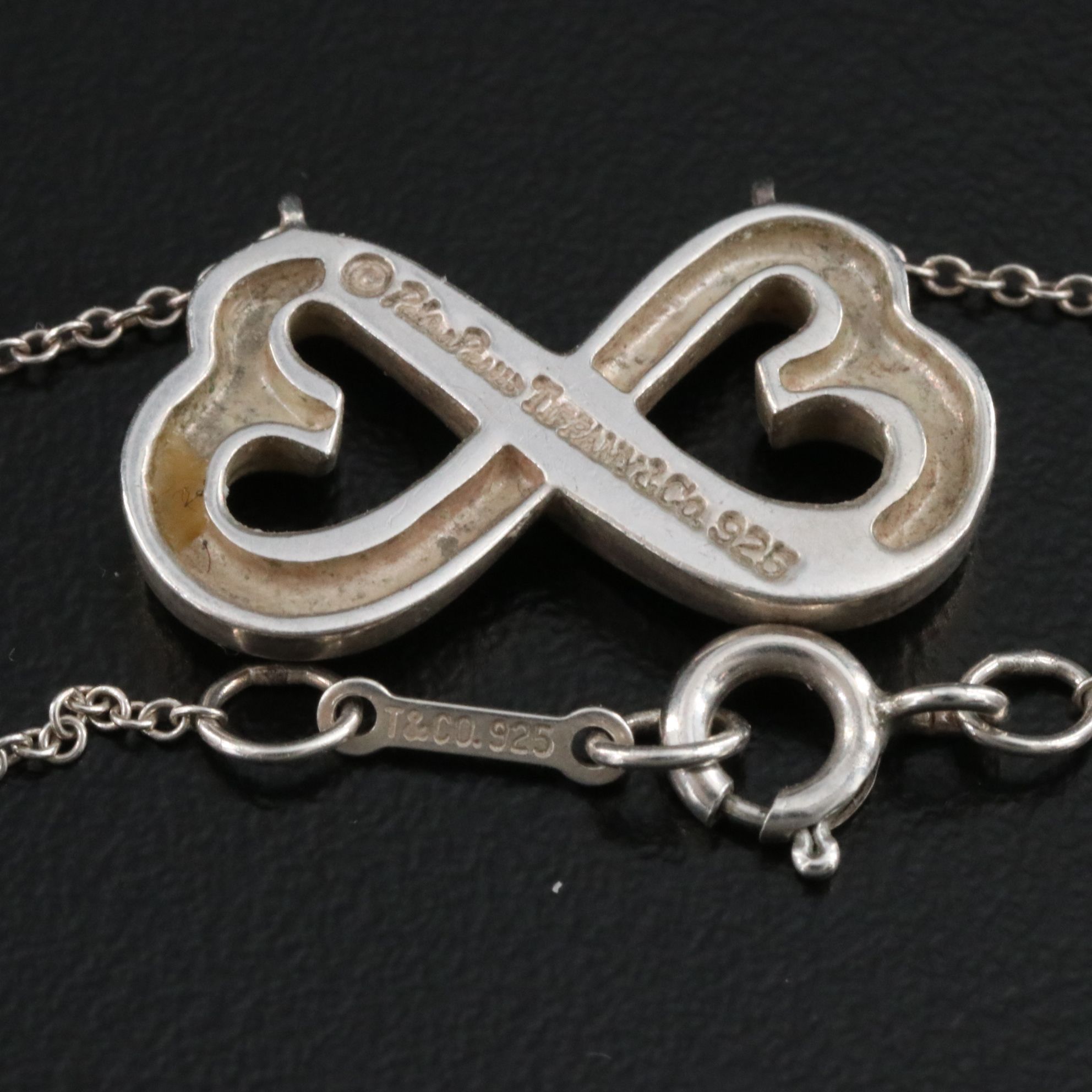 Paloma Picasso for Tiffany & Co. Sterling Double Heart Necklace