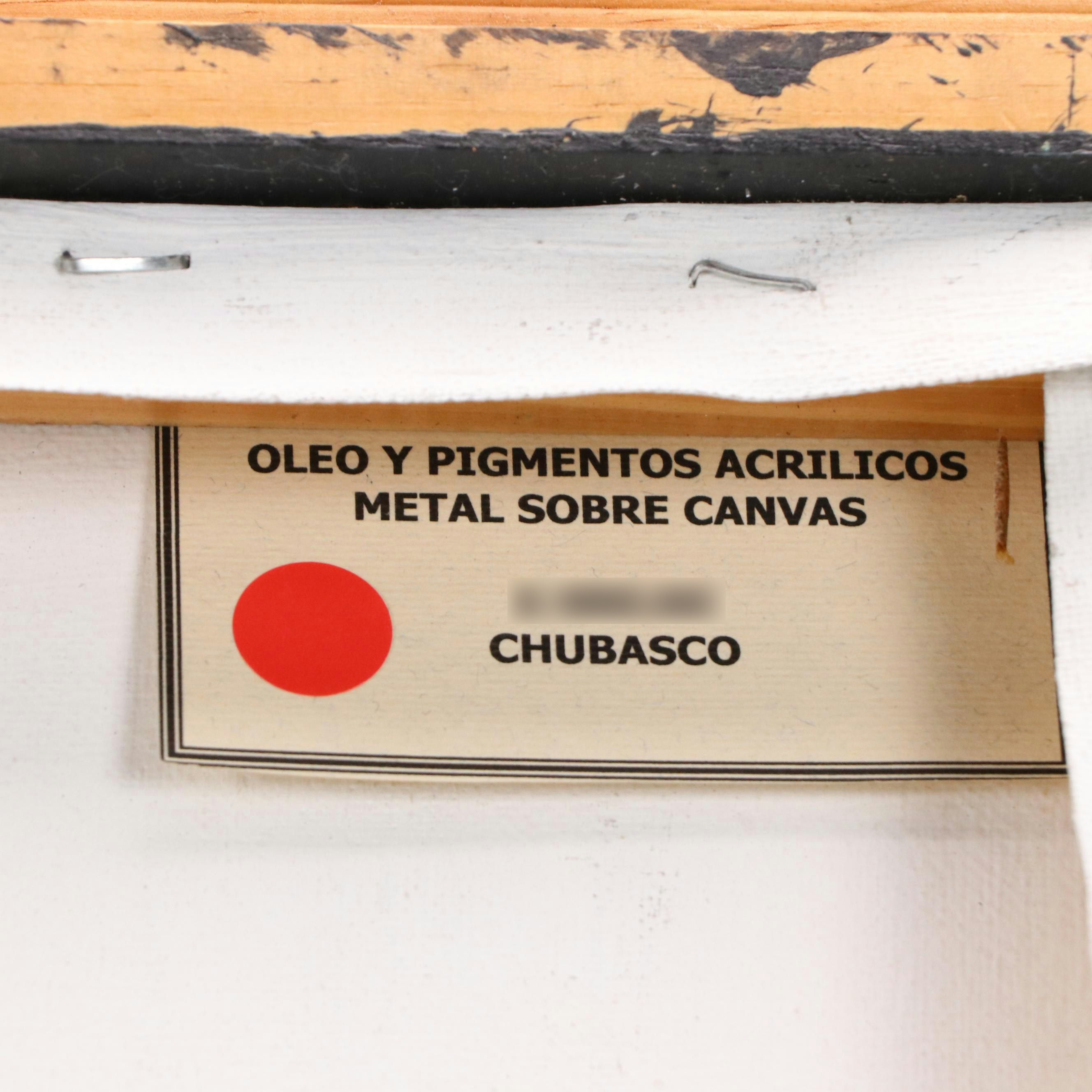 Chubasco Surrealist Mixed Media Painting, 2009