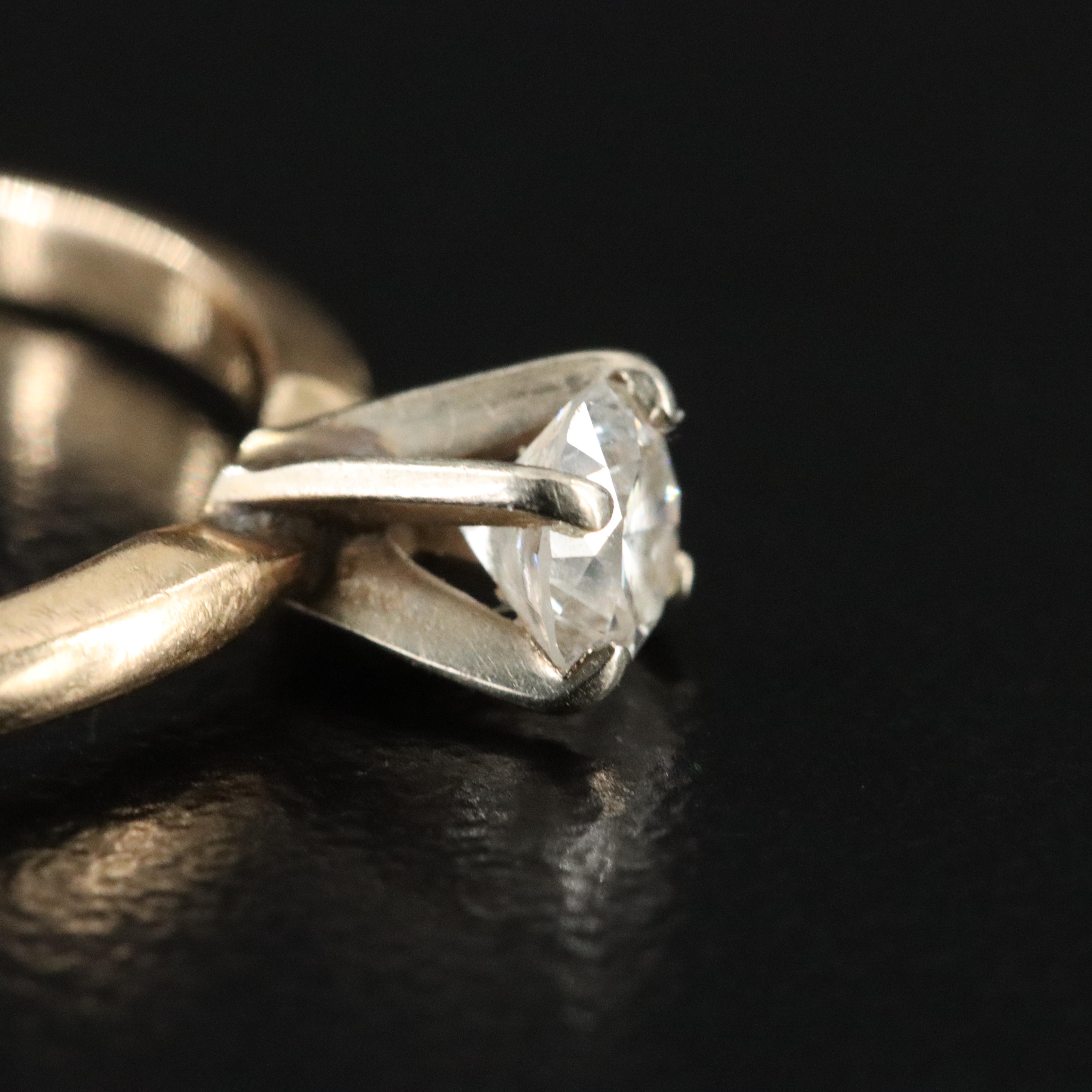 14K 0.38 CT Diamond Solitaire Ring