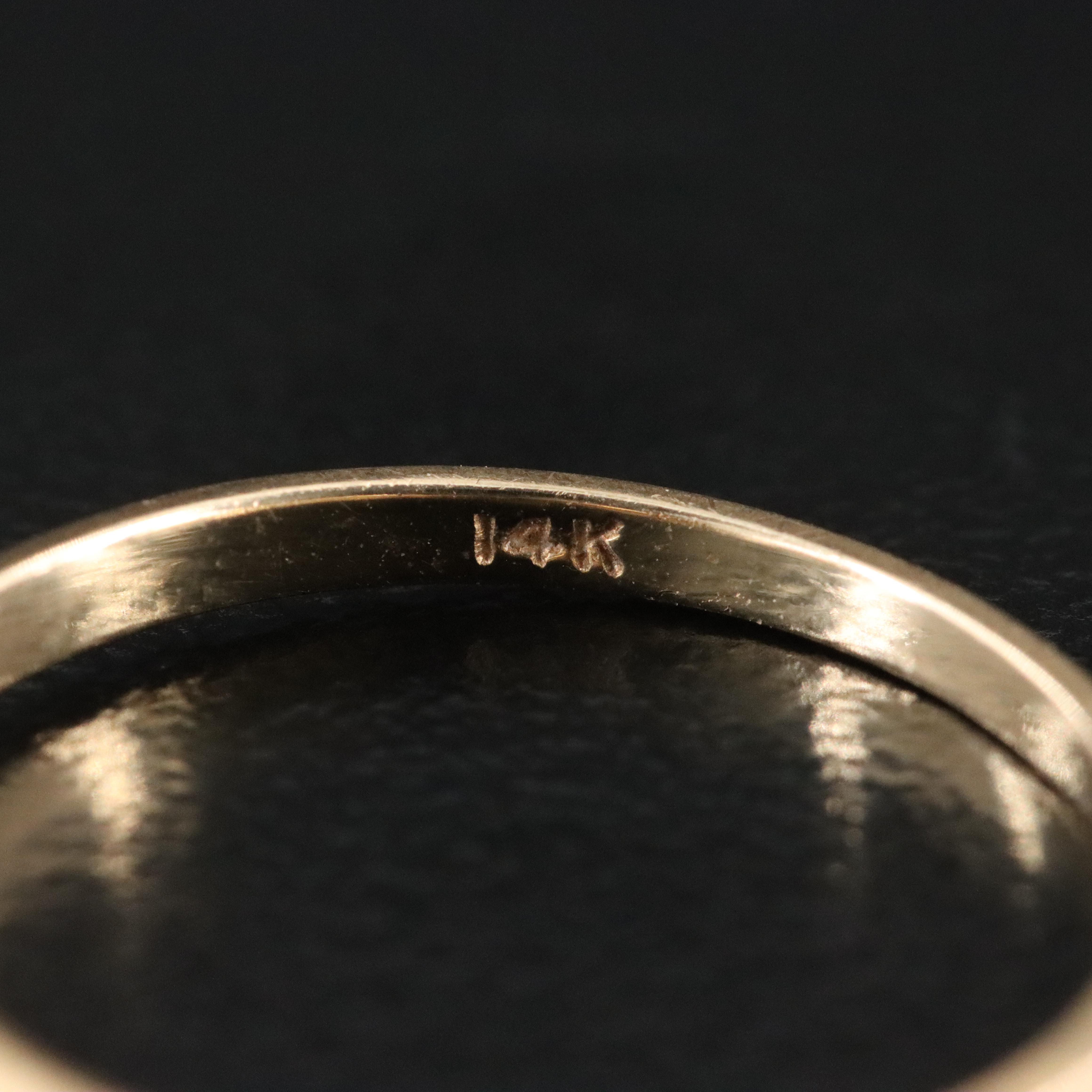 14K 0.38 CT Diamond Solitaire Ring