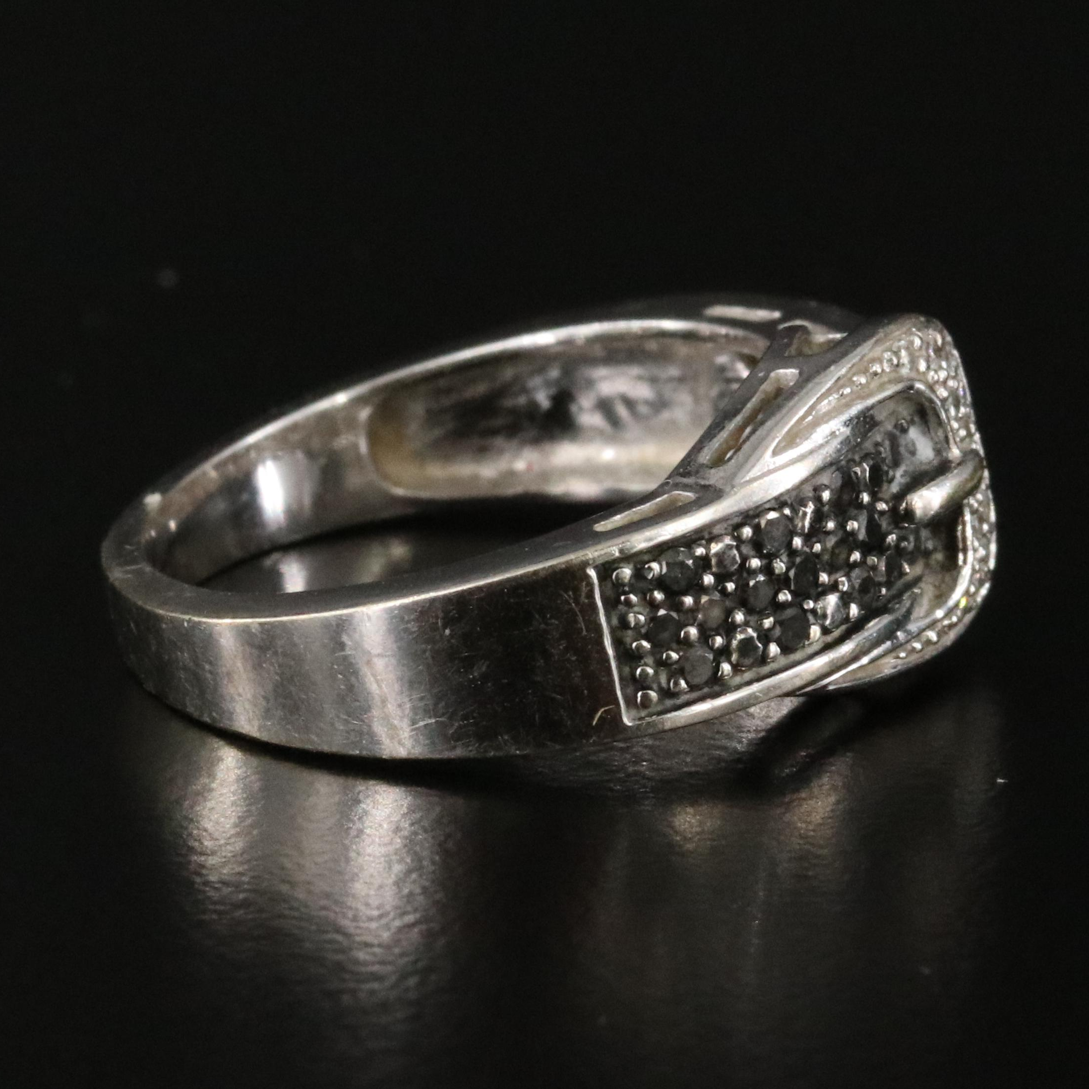 14K 0.29 CTW Diamond Buckle Ring