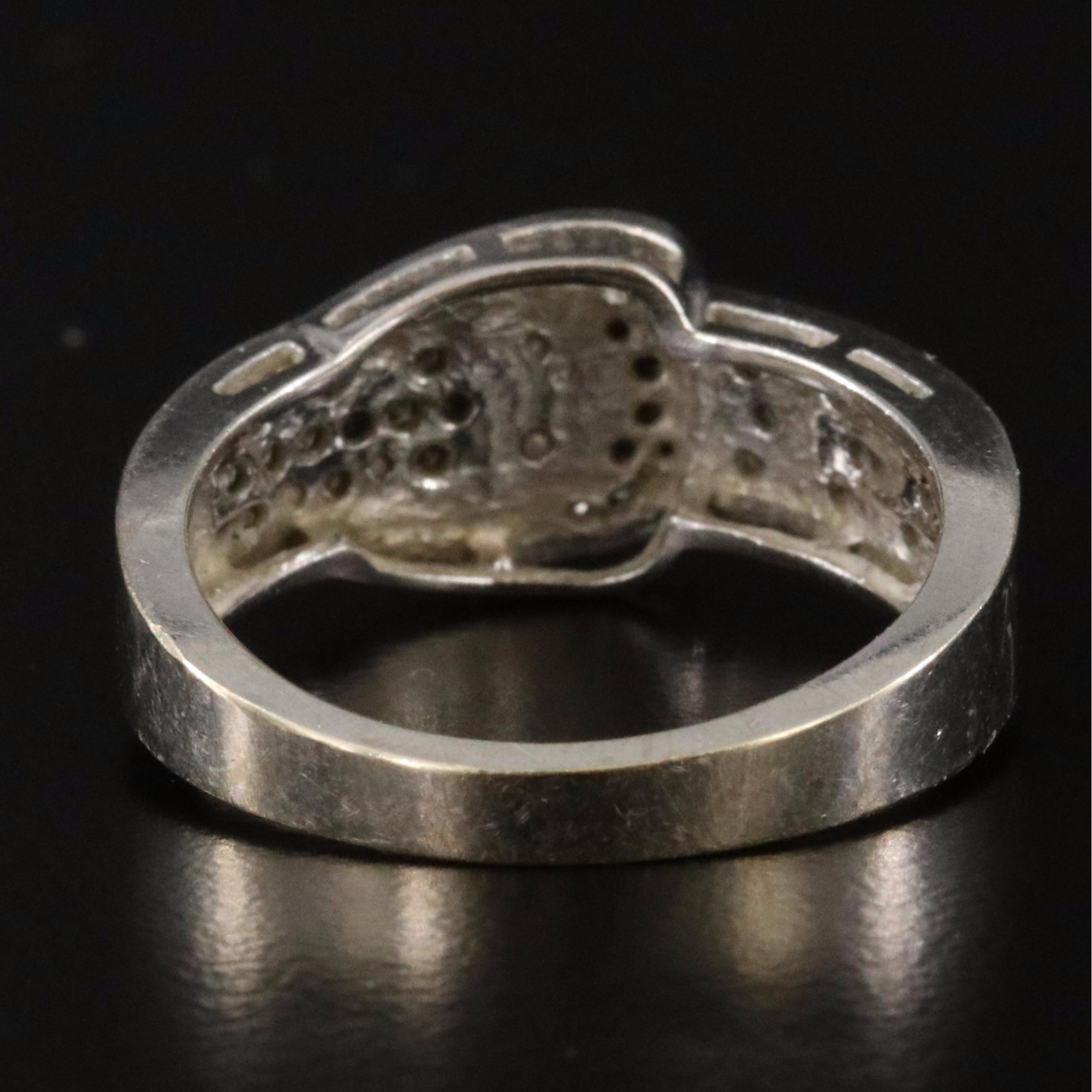 14K 0.29 CTW Diamond Buckle Ring