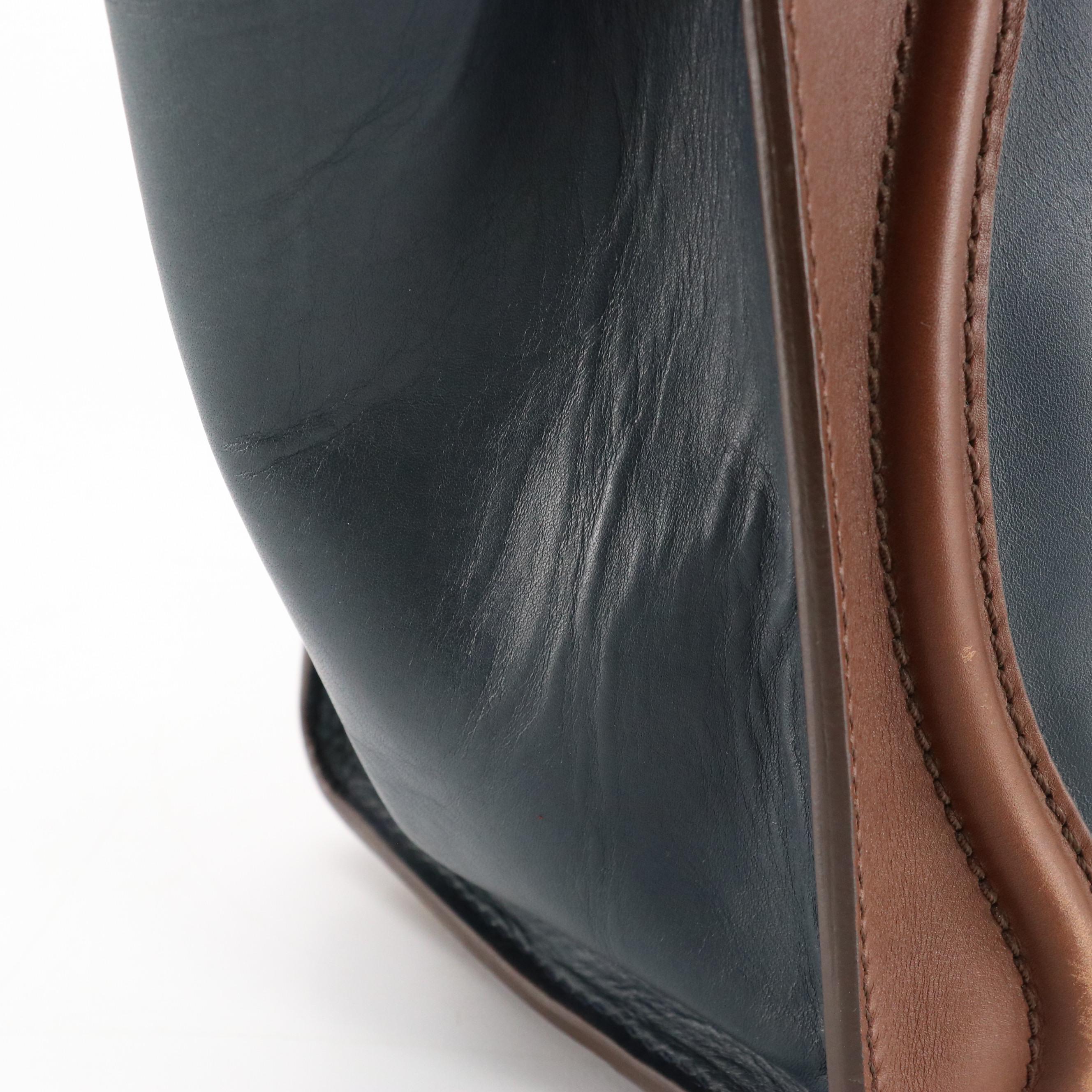 Céline Micro Luggage Handbag Tote in Tricolor Calfskin Leather