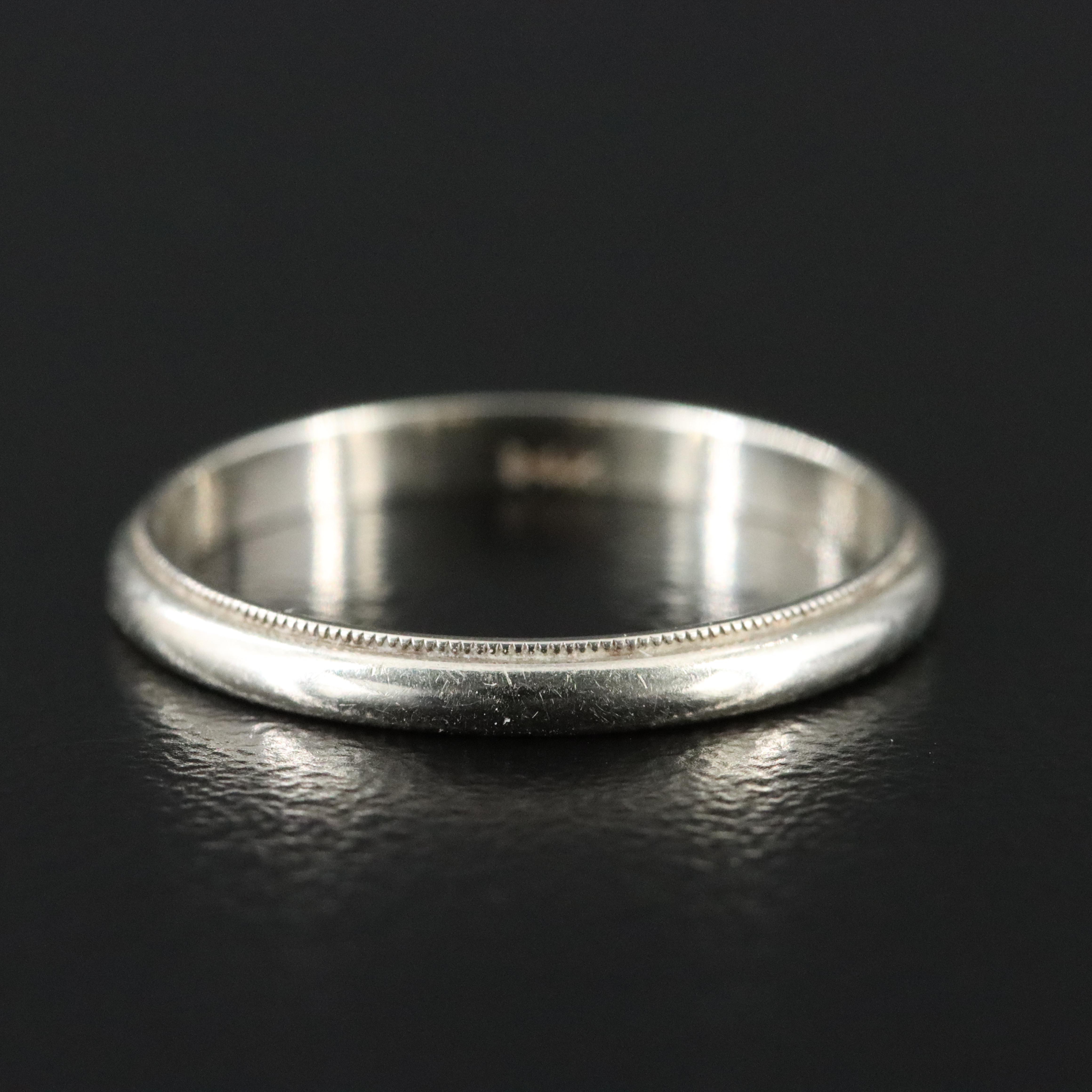 Vintage 14K Milgrain Band