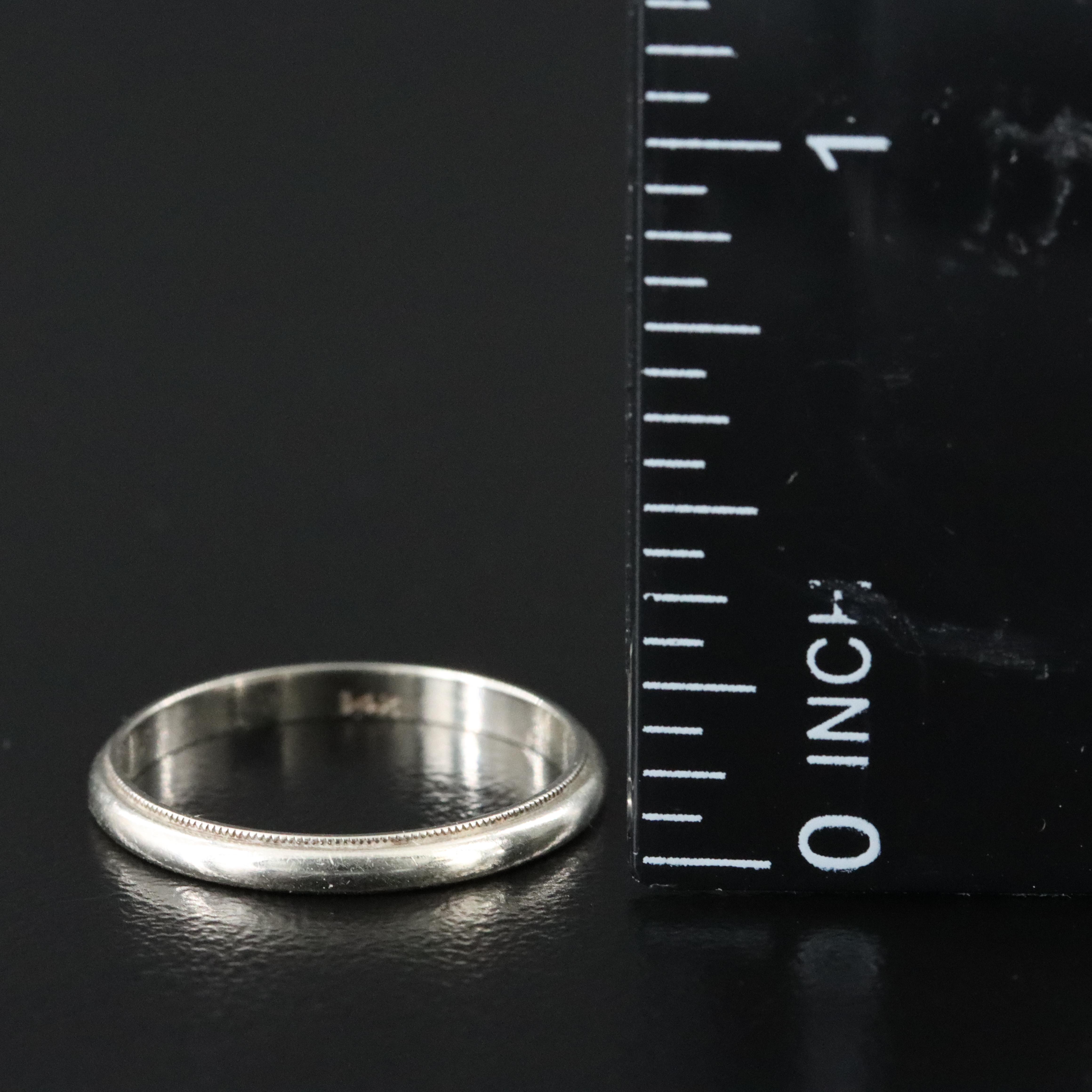 Vintage 14K Milgrain Band