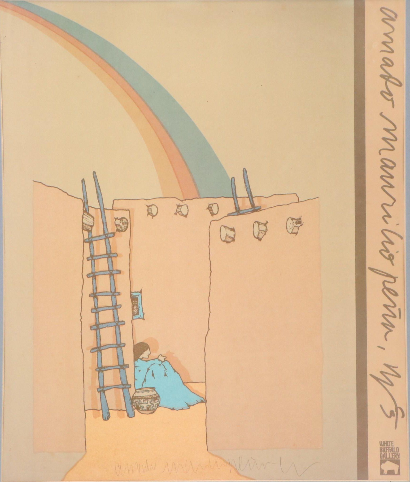 Amado Maurilio Peña Jr. Offset Lithograph Exhibition Poster