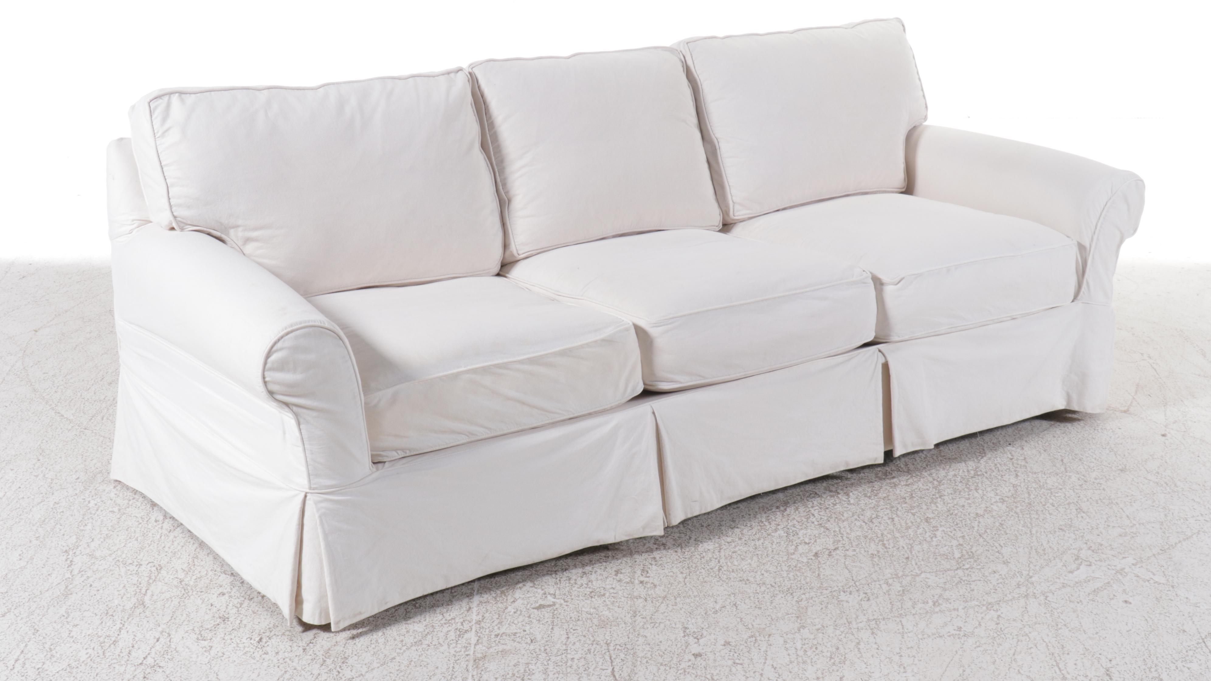 Slipcovered Sofa With Interchangeable Covers