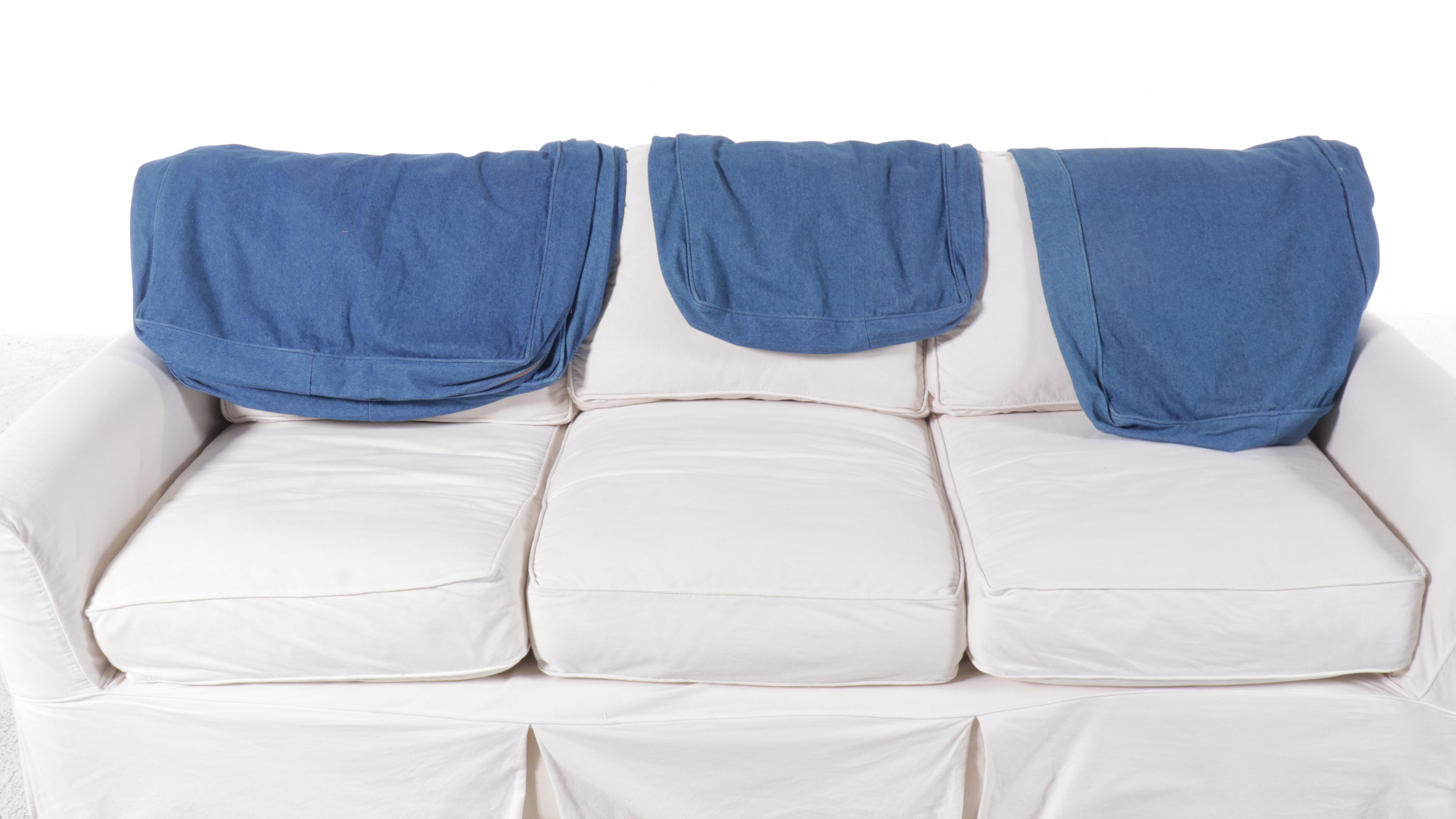 Slipcovered Sofa With Interchangeable Covers