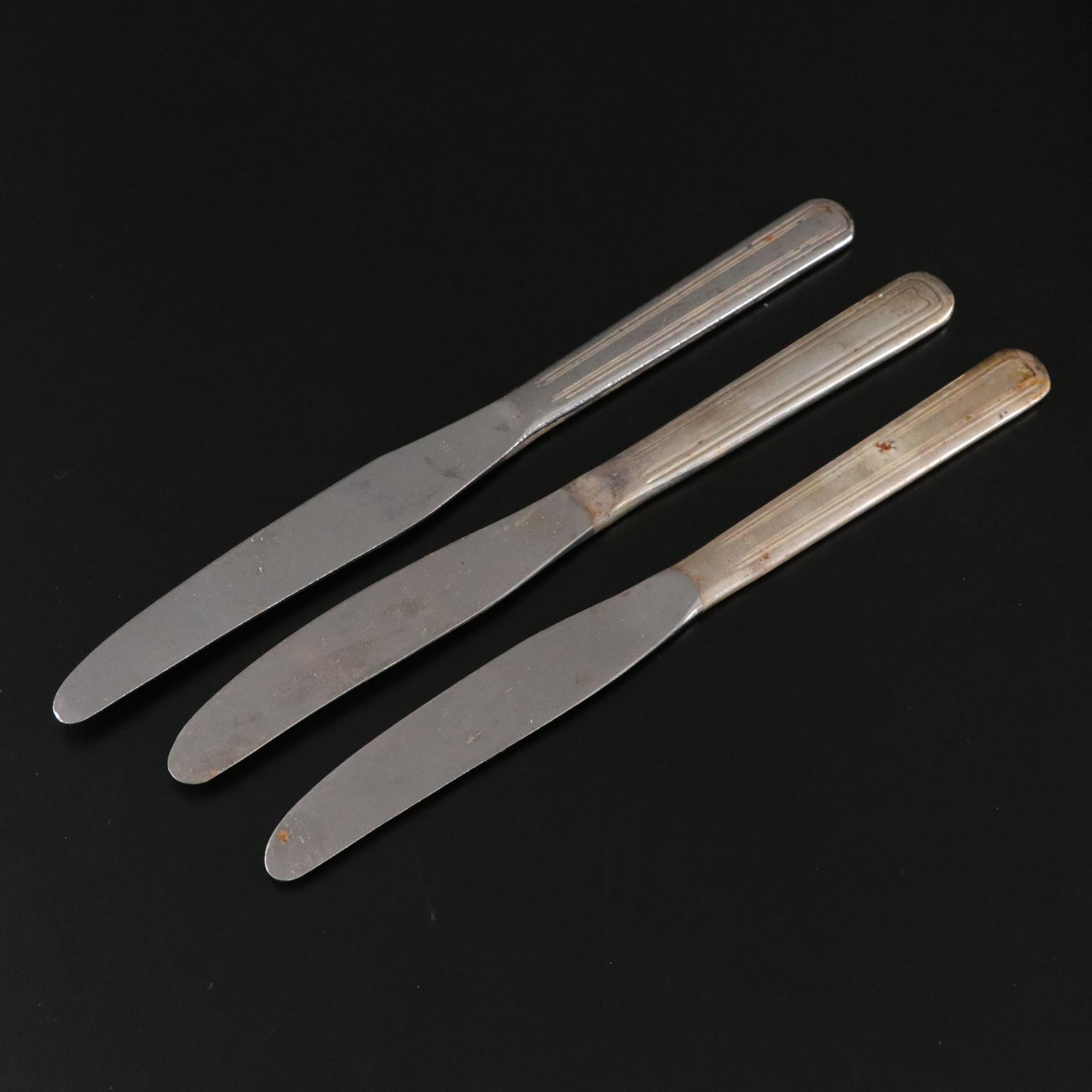 Silver Plate Iced Tea Spoons, Dinner Forks & Knives