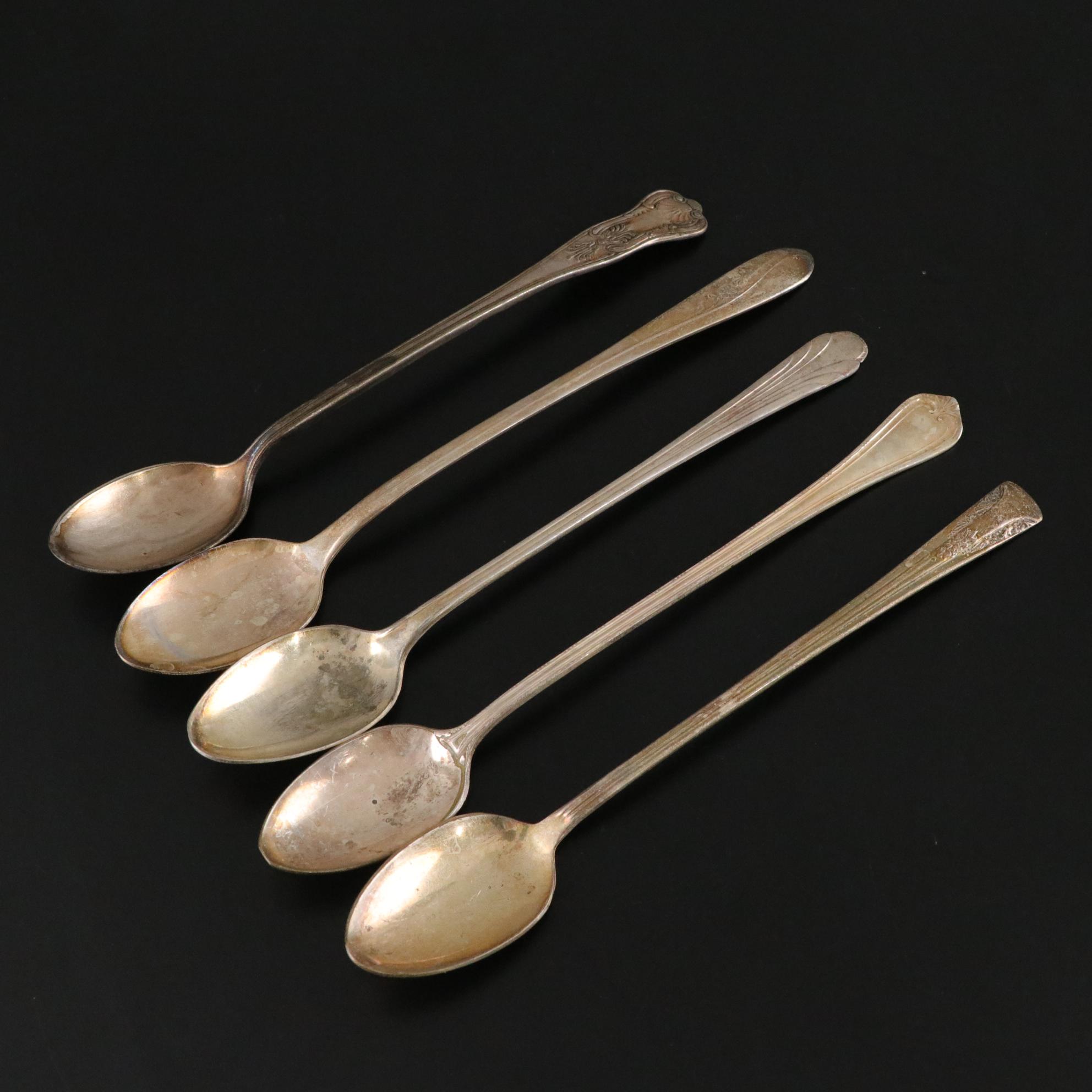 Silver Plate Iced Tea Spoons, Dinner Forks & Knives
