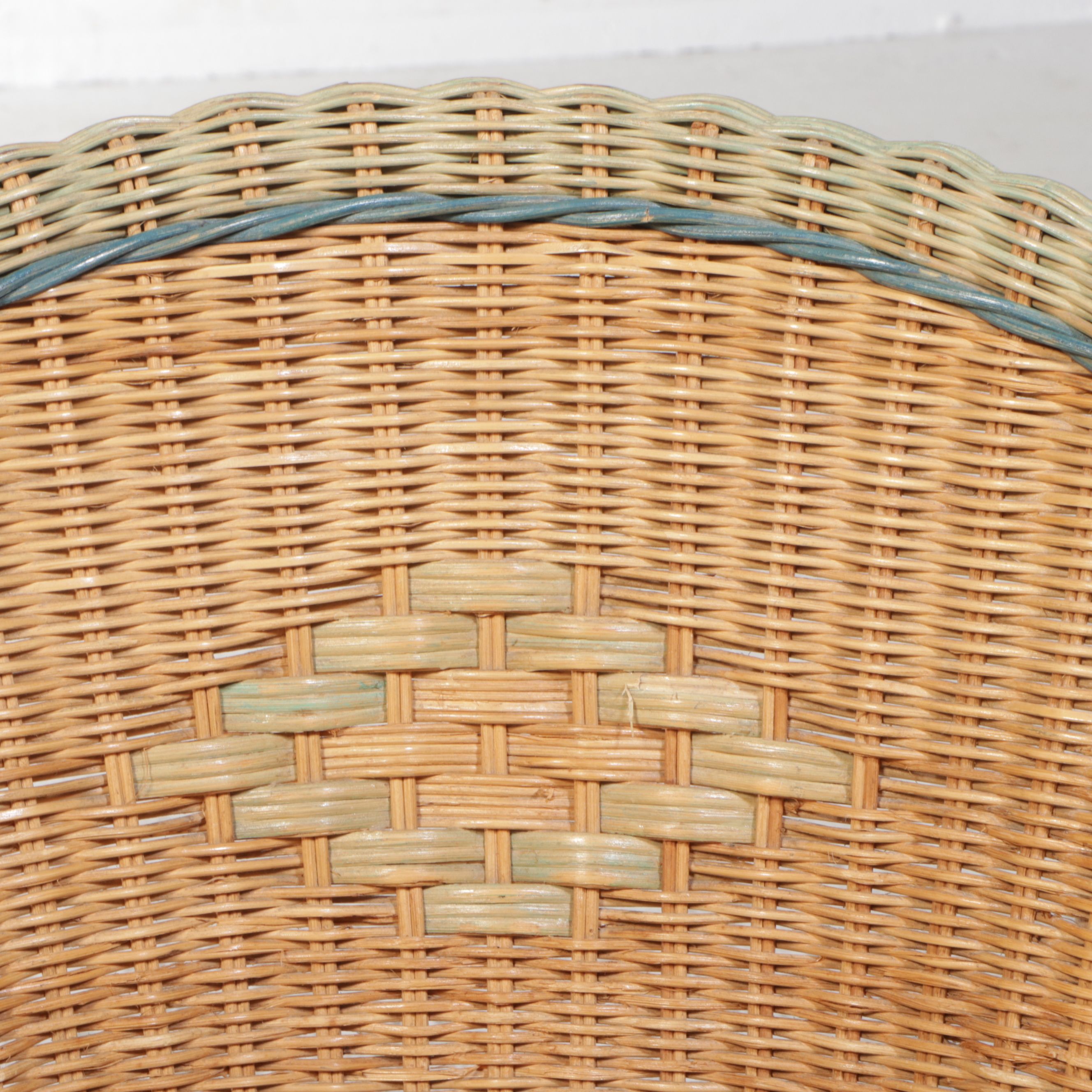 Pair of Vintage Wicker Armchairs