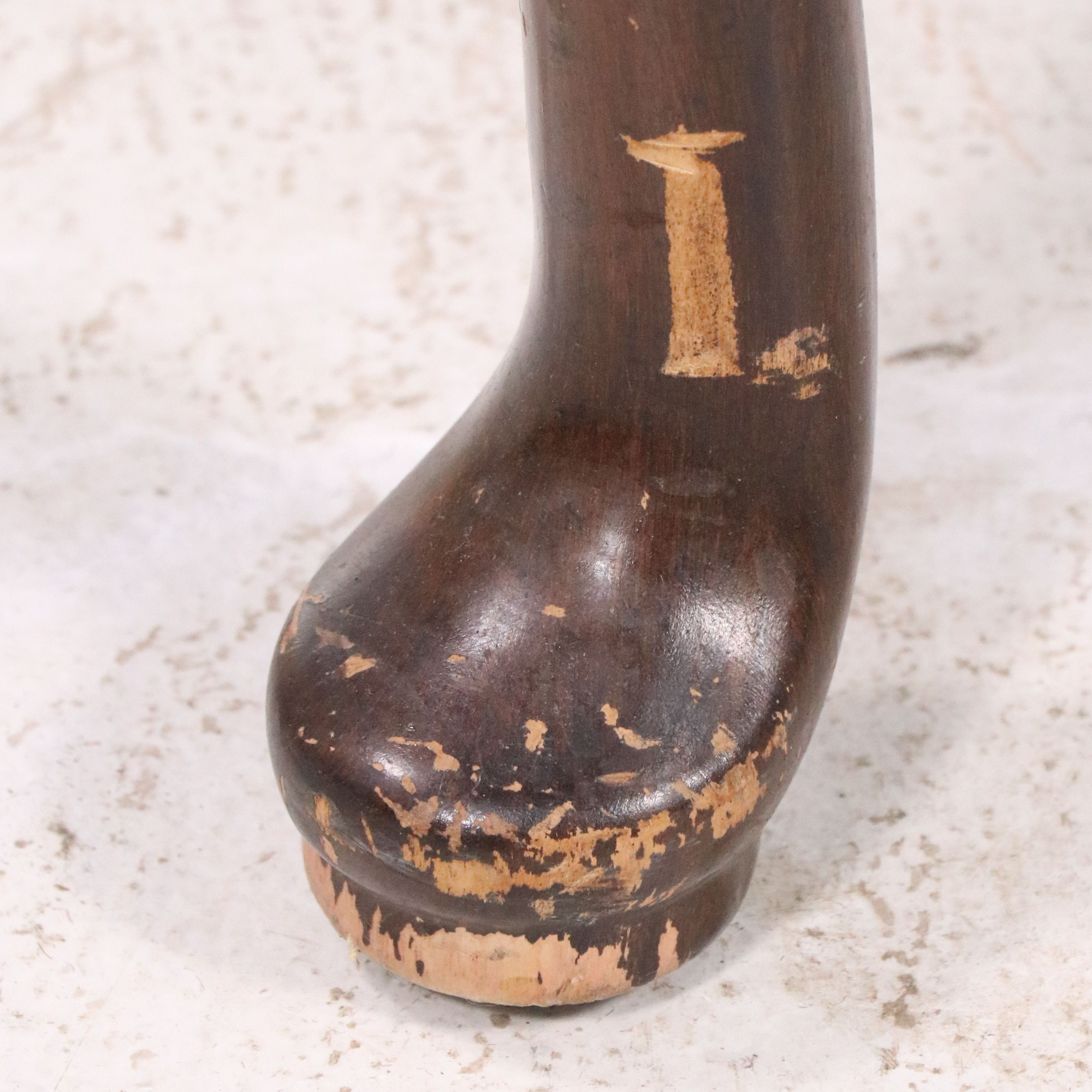 Queen Anne Style Floral Wingback Armchair