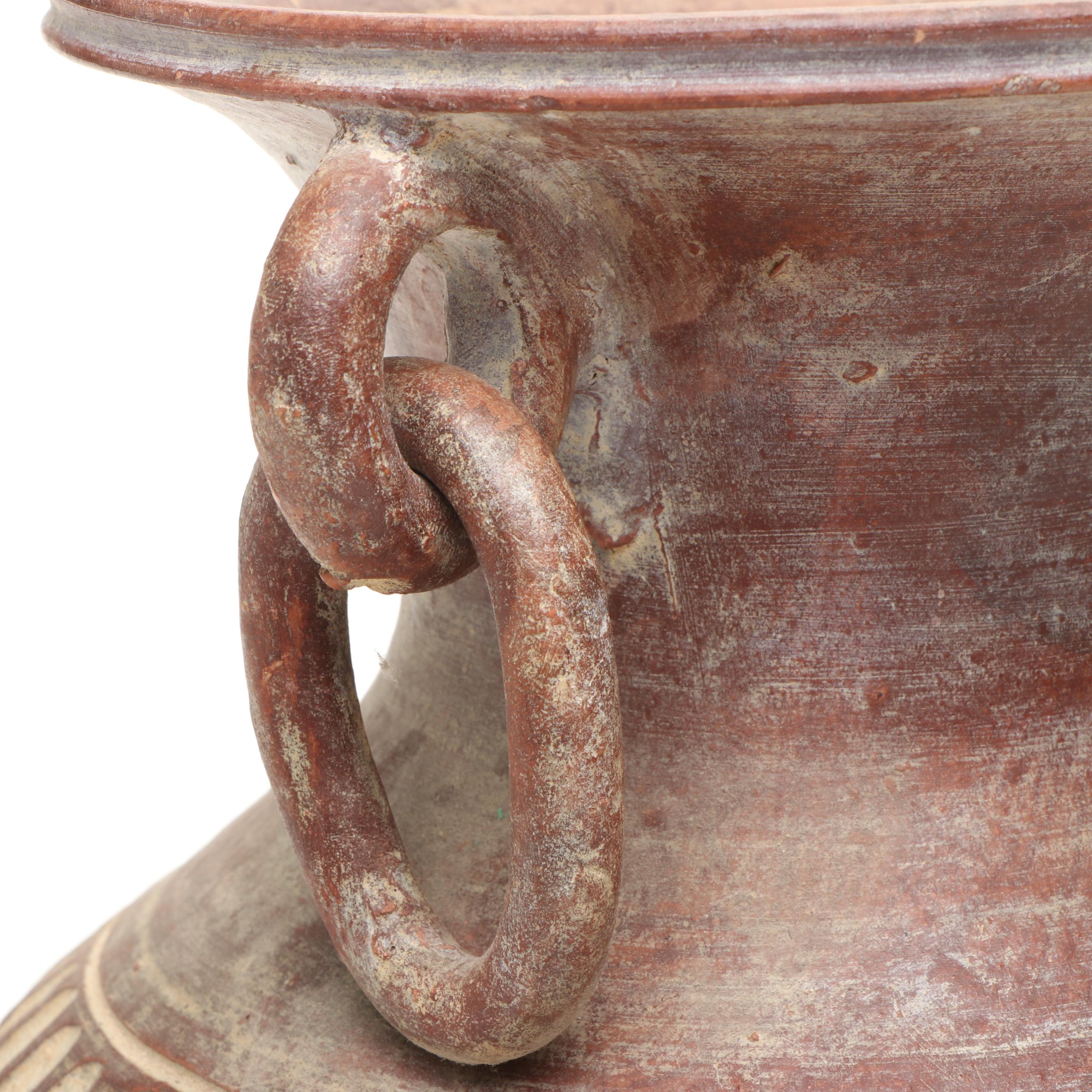 Thai Incised Earthenware Vases