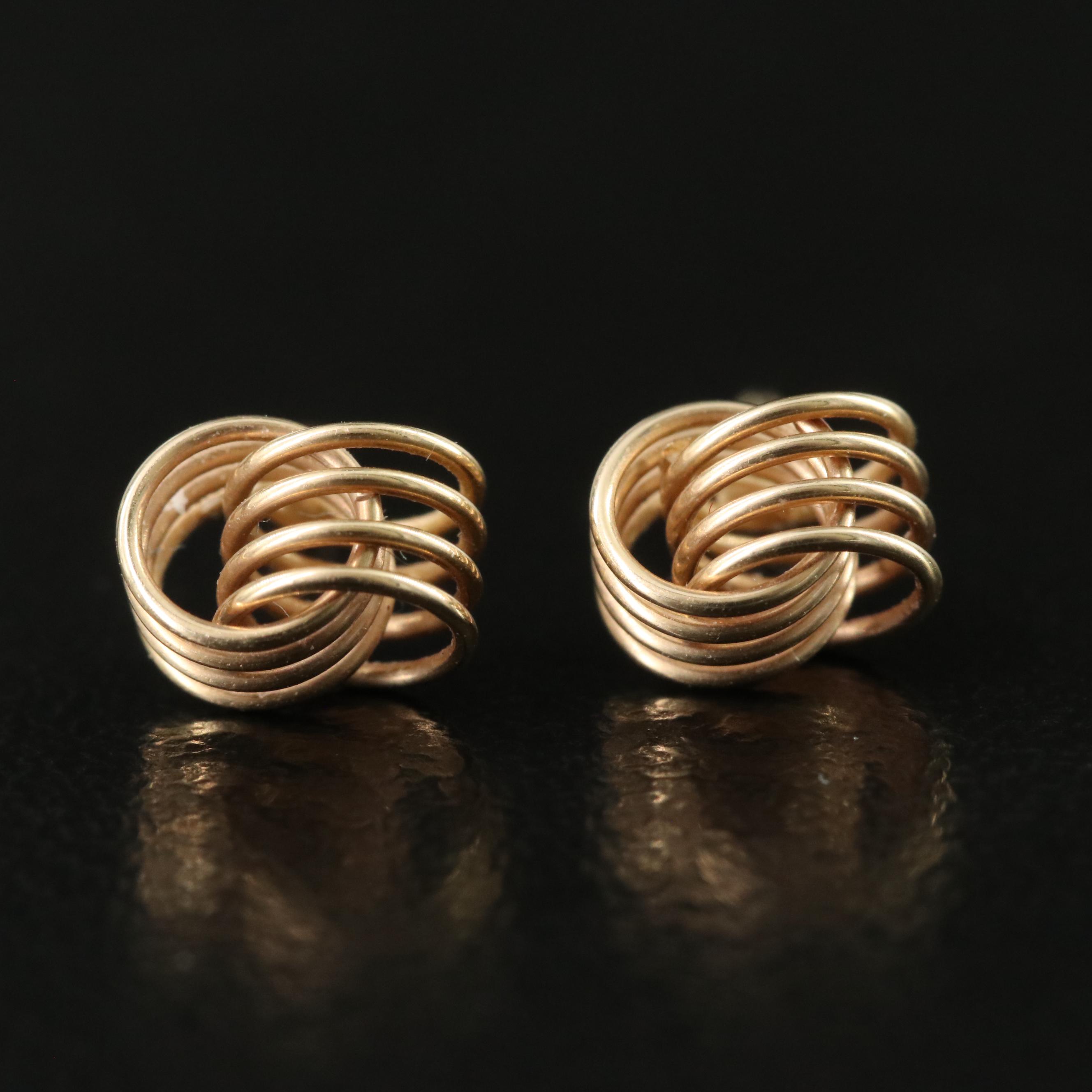 14K Knot Earrings