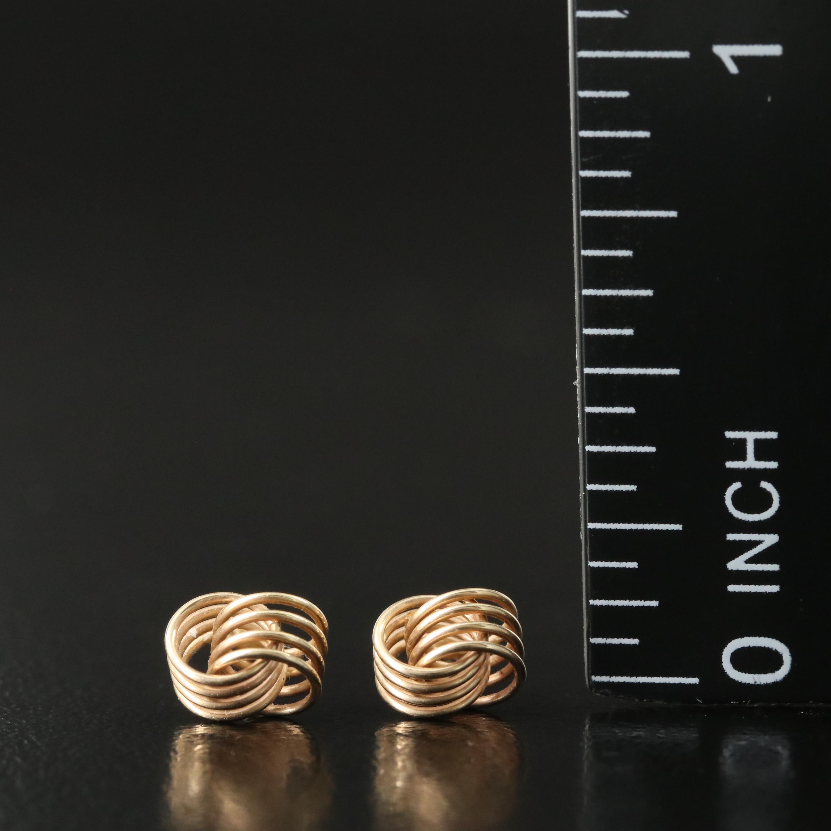 14K Knot Earrings
